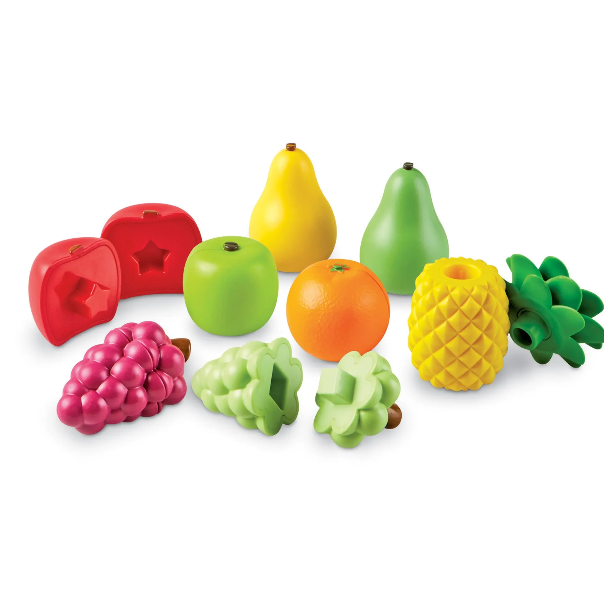 Educators Resource Learning Resources Snap-n-Learn Fruit - Shape & Color Matching Playset* Preschool Education Toys & Activities