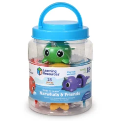 Educators Resource Learning Resources Snap-n-Learn Narwhals & Friends - Color & Shape Matching Toy* Preschool Education Toys & Activities