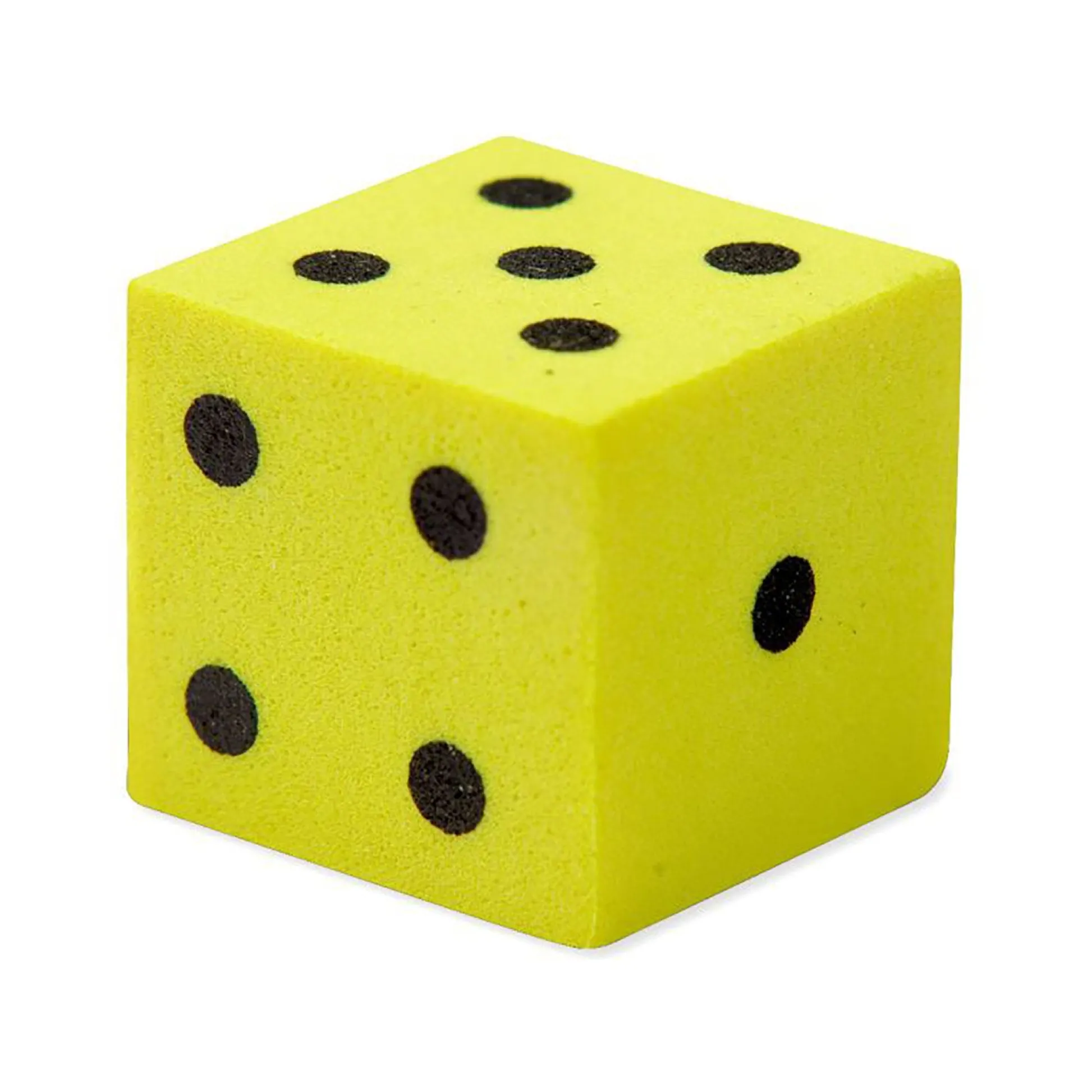 Educators Resource Learning Resources Soft Foam Dot Dice Set - 200 Count - Yellow* Dice, Roll & Write Games