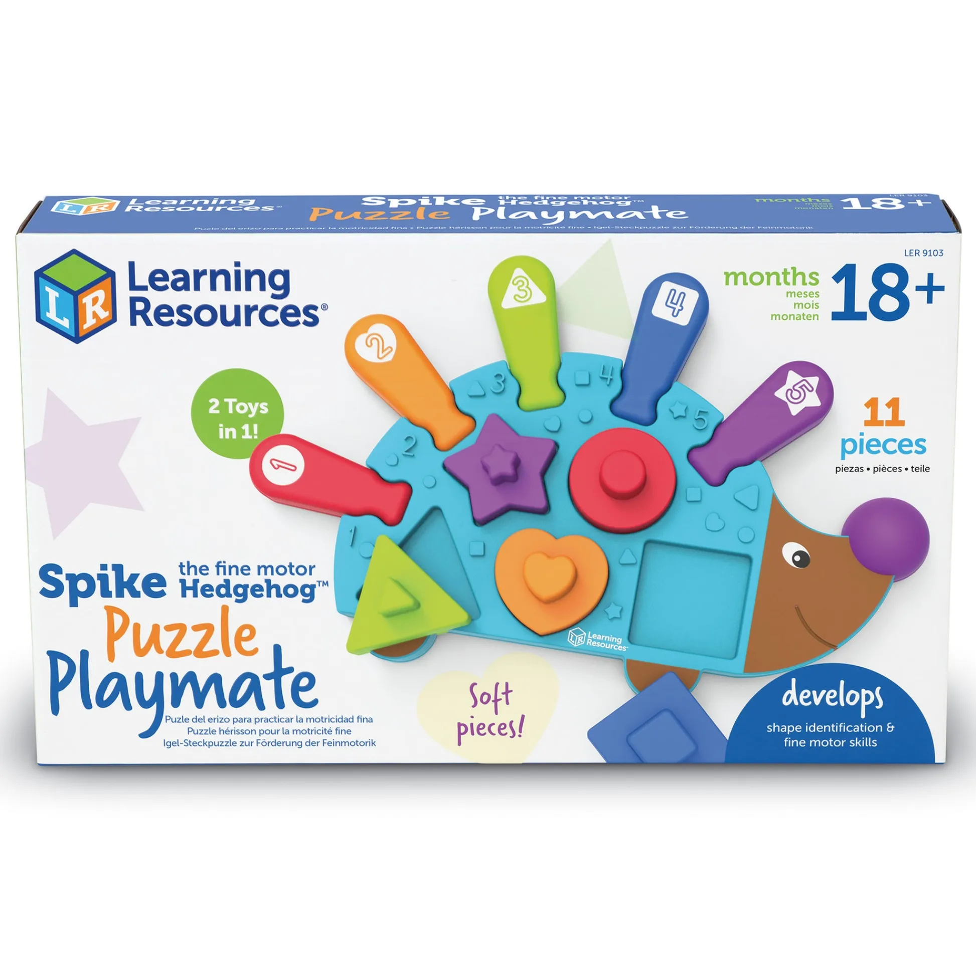 Educators Resource Learning Resources Spike the Fine Motor Hedgehog - Shape Sorter and Puzzle* Preschool Education Toys & Activities|Puzzles