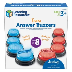 Educators Resource Learning Resources Team Answer Buzzers - Interactive Game Set* Family & Entertainments Games|Social & Emotional Skills