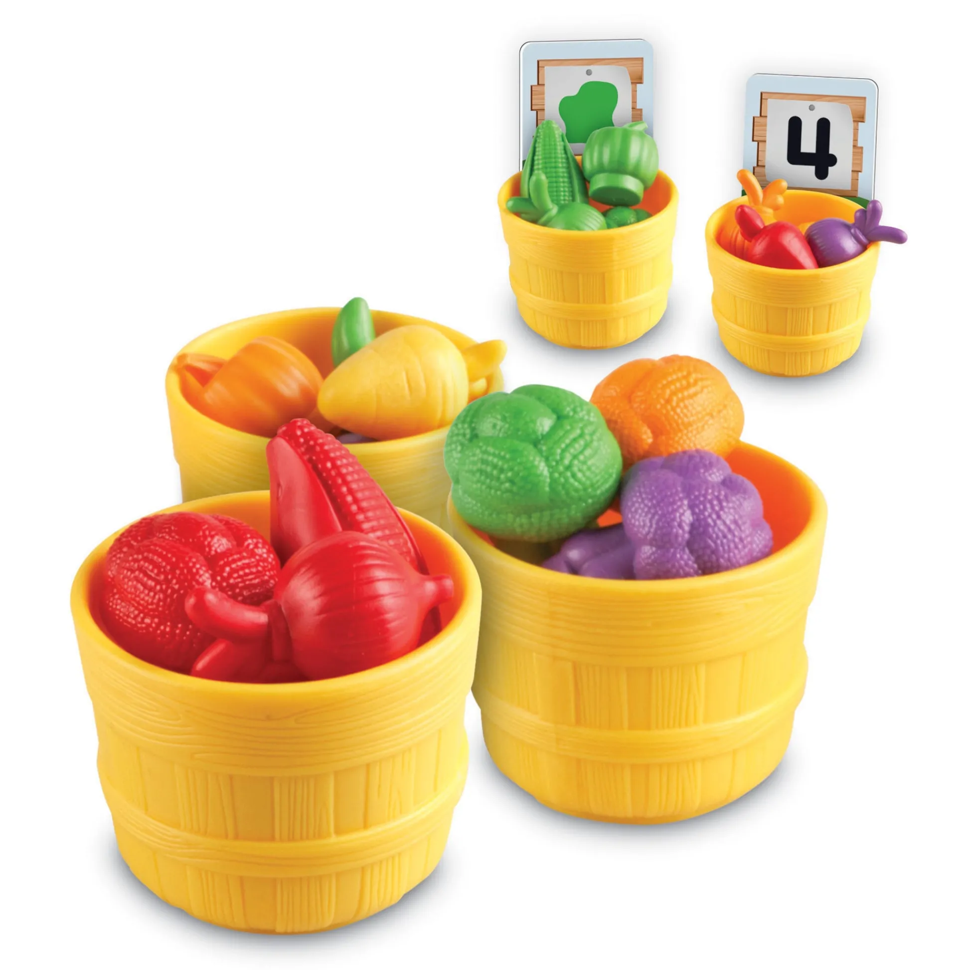 Educators Resource Learning Resources Veggie Farm Sorting Set - Educational Color & Counting Skills Game* Preschool Education Toys & Activities