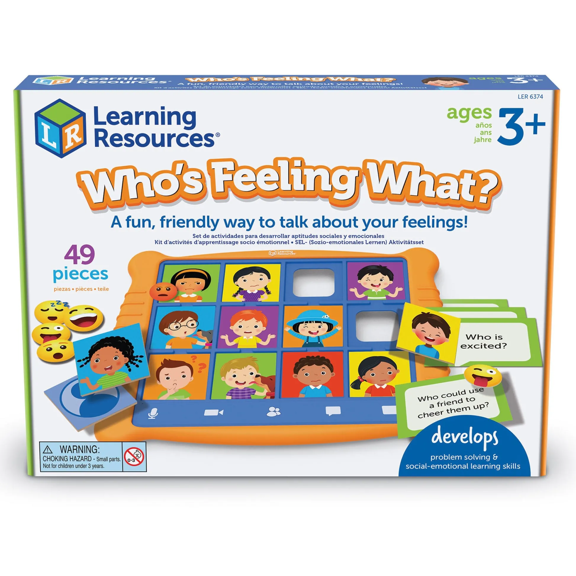 Educators Resource Learning Resources Who's Feeling What? - Social-Emotional Board Game* Social & Emotional Skills|Role-Playing Games