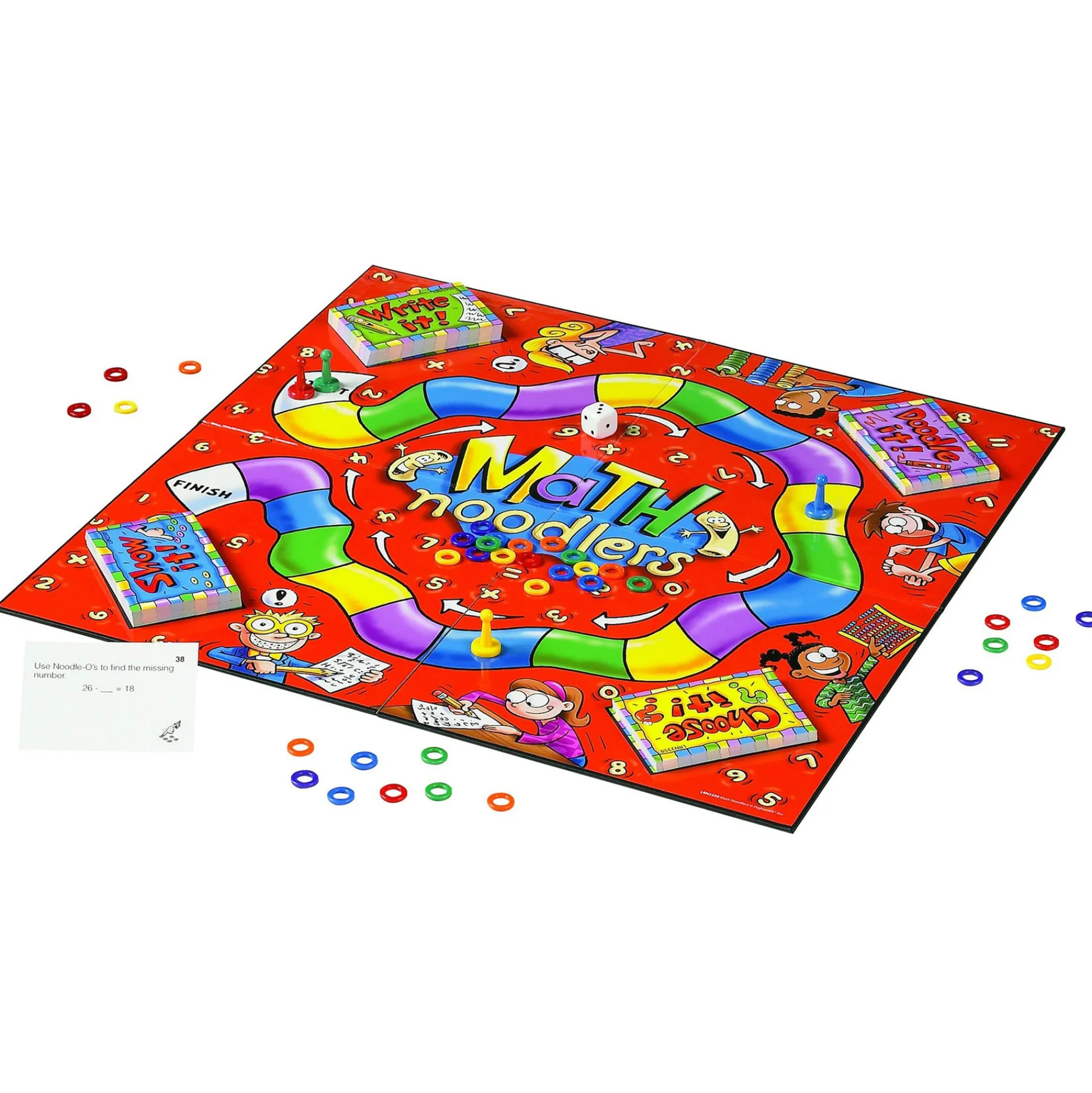 Educators Resource Learning Well Games Math Noodlers Game - Fun Math Challenges - Grades 2-3* Math Toys|Math, Counting & Time