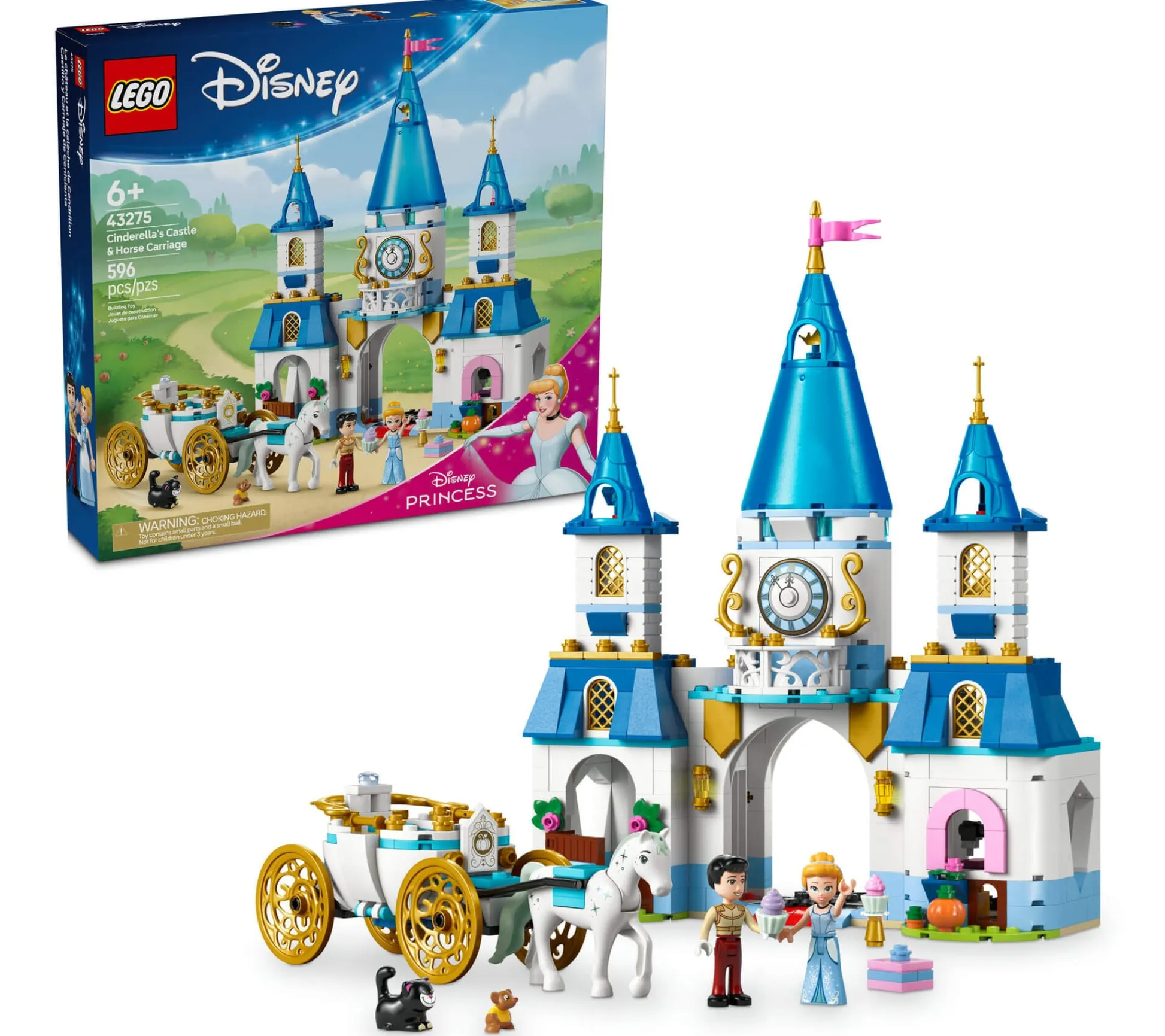 ToyHouse LEGO | Disney Princess Cinderella's 596-Piece Castle & Horse Carriage Building Set* Lego Disney|Lego Shop