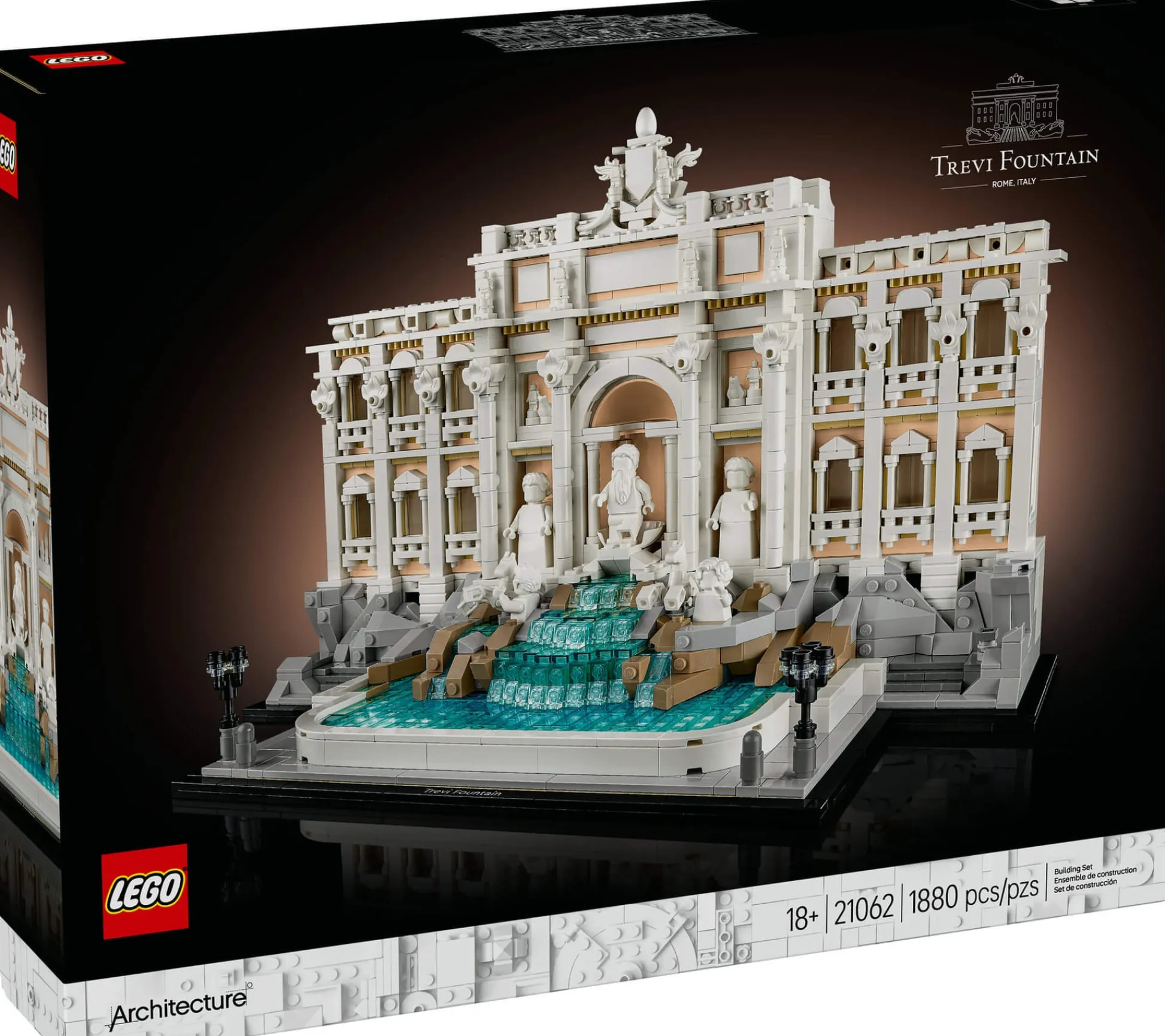 ToyHouse LEGO Architecture Trevi Fountain Model, 1,880-Piece Italian Landmark Set* Lego Architecture|Lego Shop