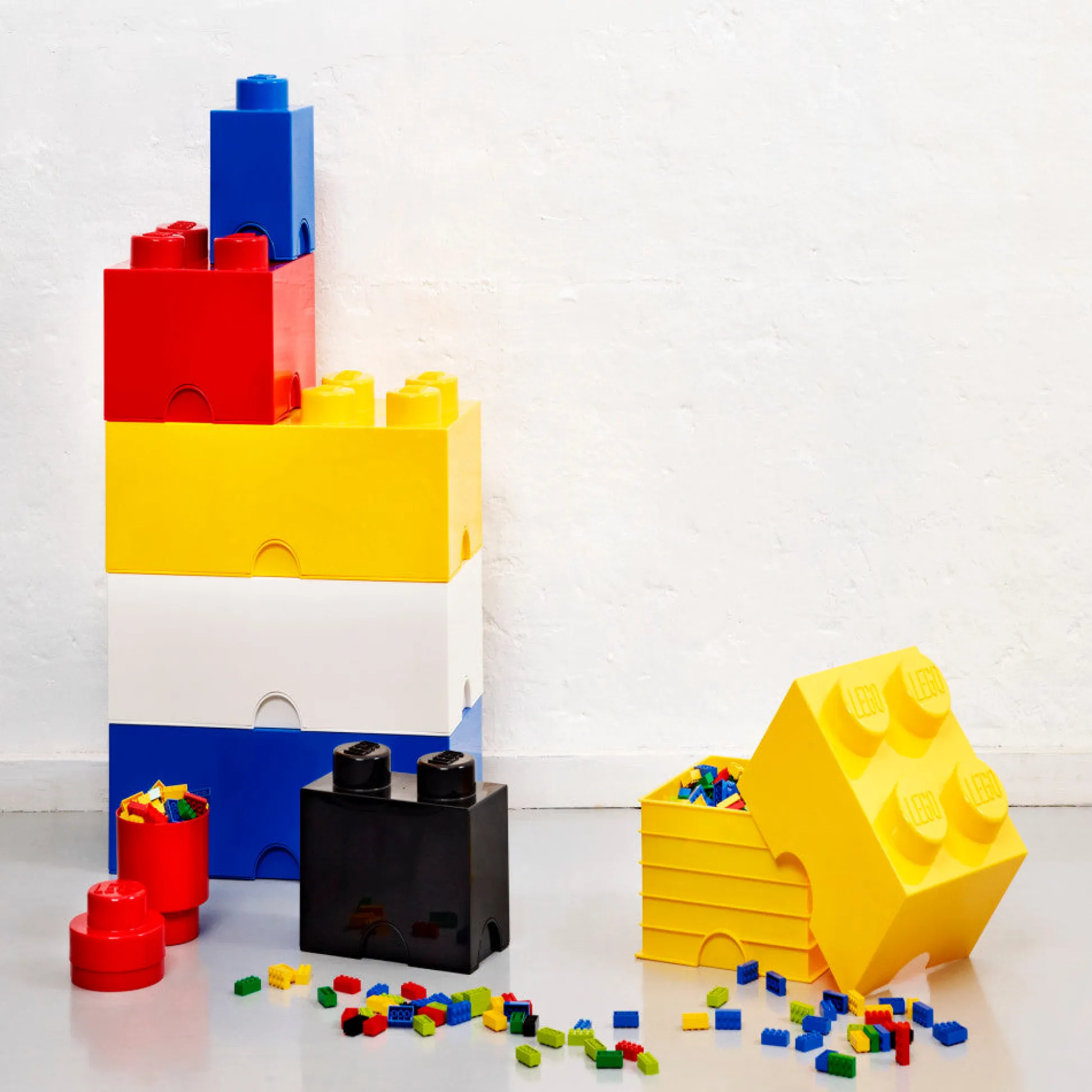 Flat River Group LEGO Bright Red Storage Brick 4 - Stackable Organizer* Tables, Storage & Accessories|Lego Shop