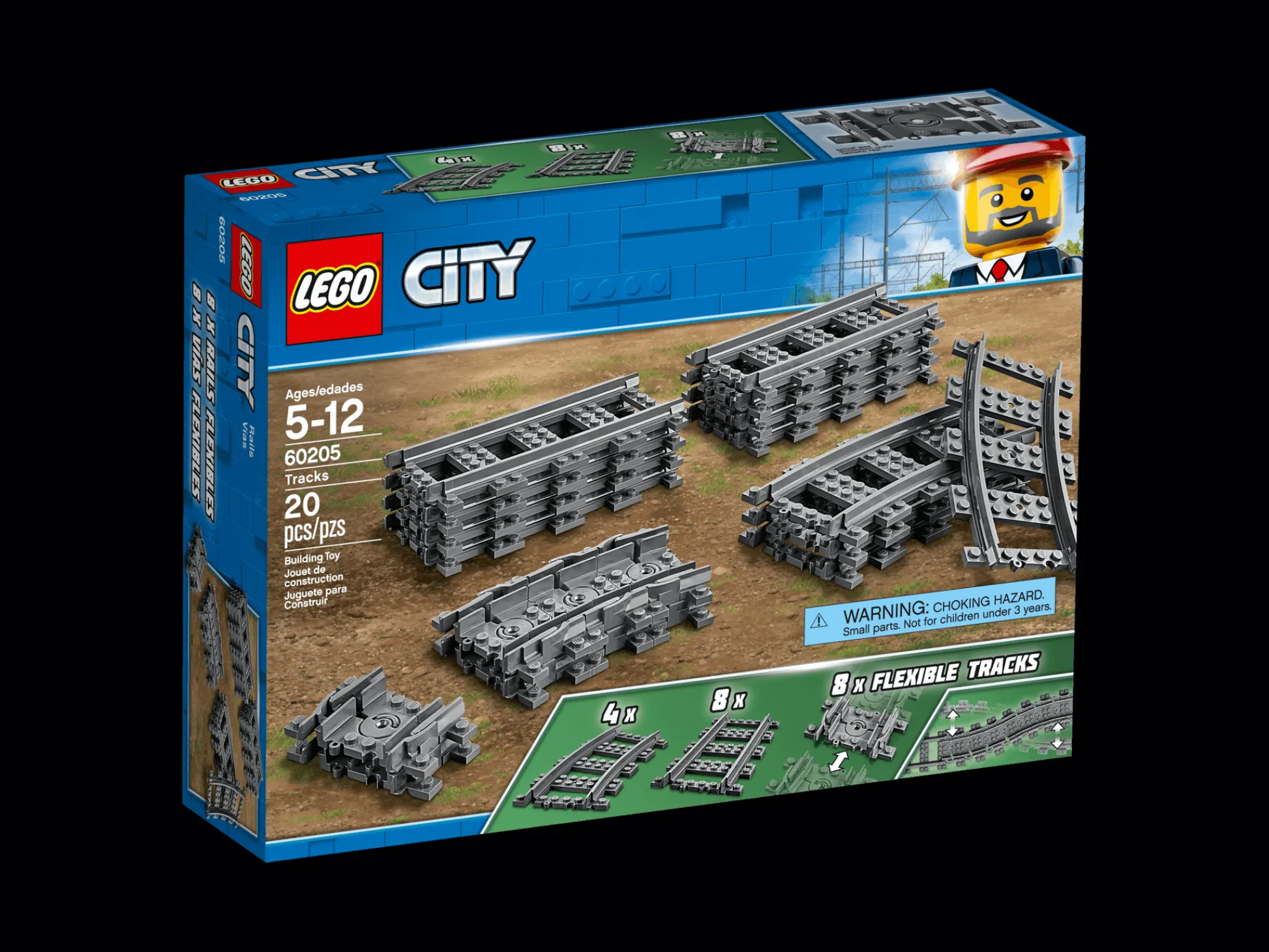 ToyHouse LEGO City 60205 Train Track Expansion Set - 20 Pieces* Lego City|Lego Shop