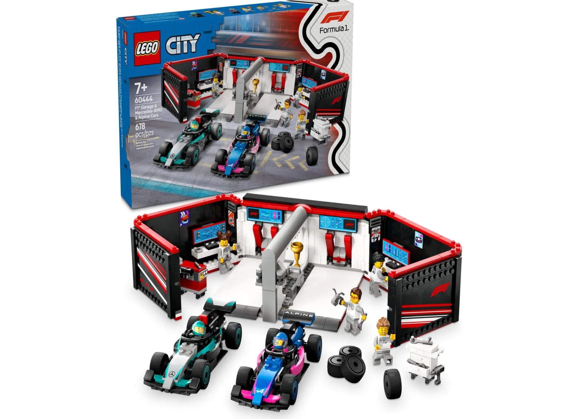 Macy's - Supplier LEGO City F1 Garage Mercedes-AMG Alpine Cars Building Set 60444 - 678 Pieces* Lego City|Lego Shop