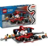 ToyHouse LEGO City F1 Pit Stop & Crew with Ferrari Racing Car Toy - 322 Pieces* Lego Speed Champions|Lego Shop
