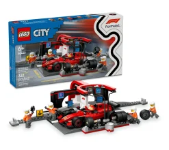 ToyHouse LEGO City F1 Pit Stop & Crew with Ferrari Racing Car Toy - 322 Pieces* Lego Speed Champions|Lego Shop