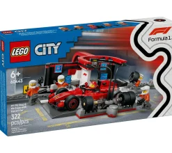 ToyHouse LEGO City F1 Pit Stop & Crew with Ferrari Racing Car Toy - 322 Pieces* Lego Speed Champions|Lego Shop