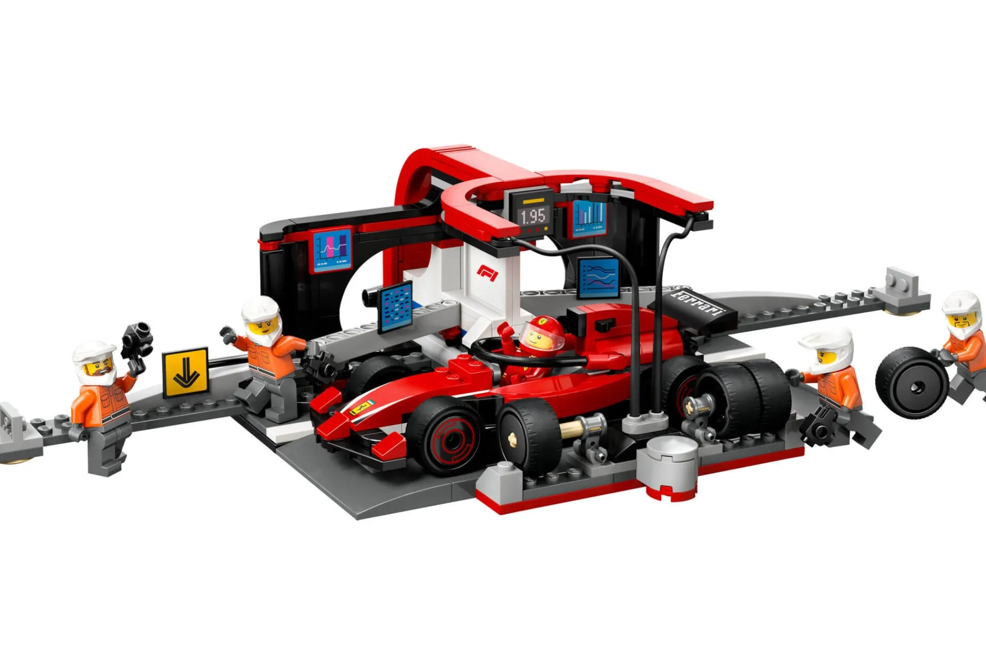 ToyHouse LEGO City F1 Pit Stop & Crew with Ferrari Racing Car Toy - 322 Pieces* Lego Speed Champions|Lego Shop