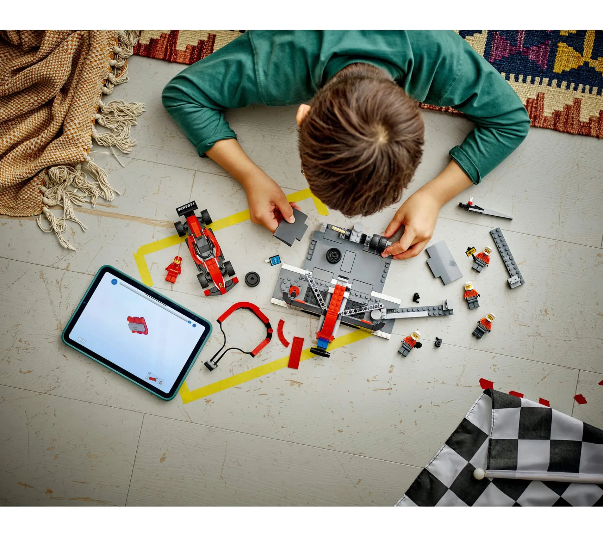 ToyHouse LEGO City F1 Pit Stop & Crew with Ferrari Racing Car Toy - 322 Pieces* Lego Speed Champions|Lego Shop