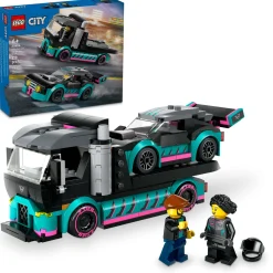 ToyHouse LEGO City 328-Piece Race Car and Car Carrier Truck Building Set 60406* Lego City|Lego Shop