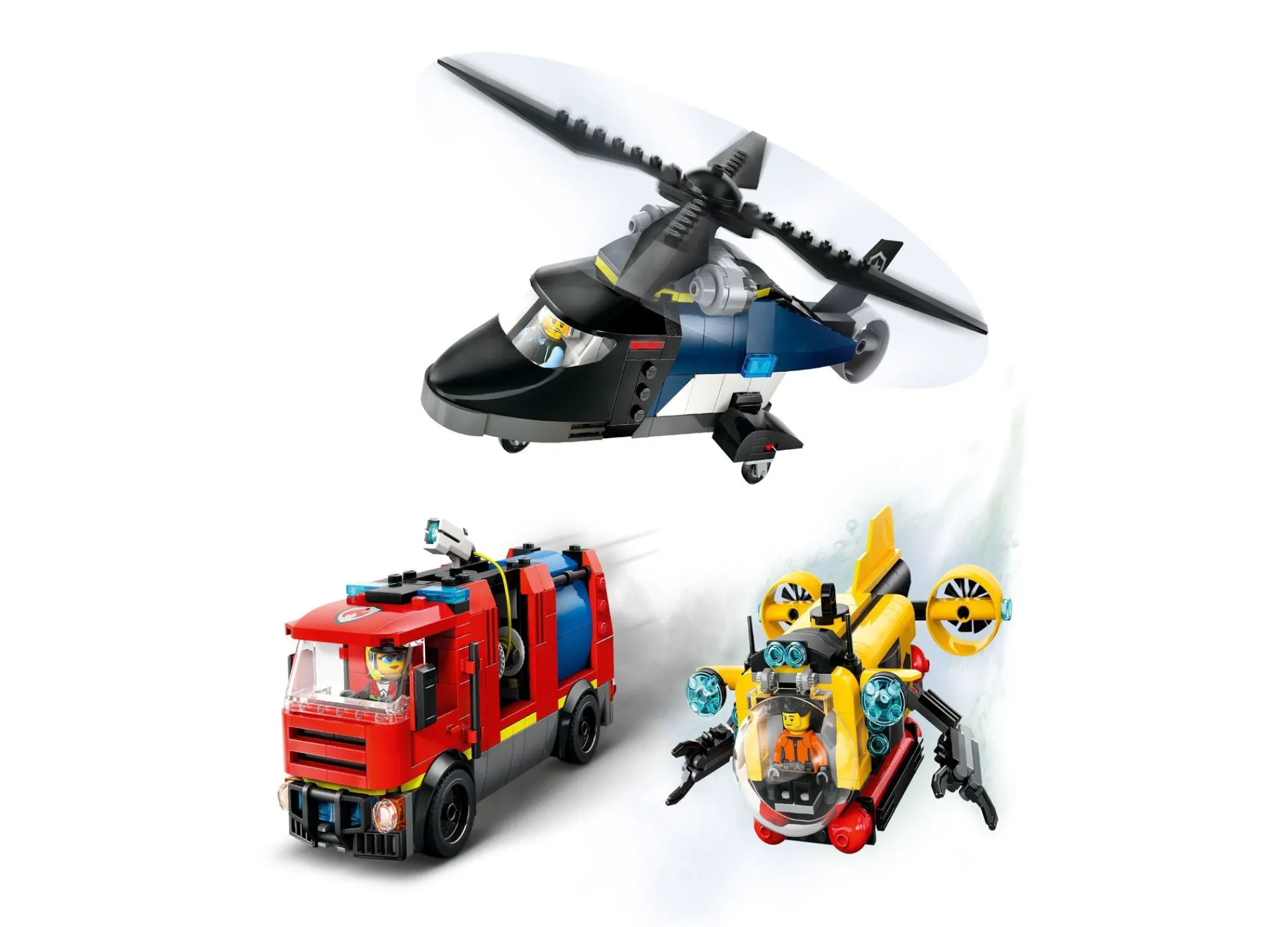 Macy's - Supplier LEGO City Rescue Adventure Building Set - Helicopter, Fire Truck, Submarine - 874 Pieces* Lego City|Lego Shop