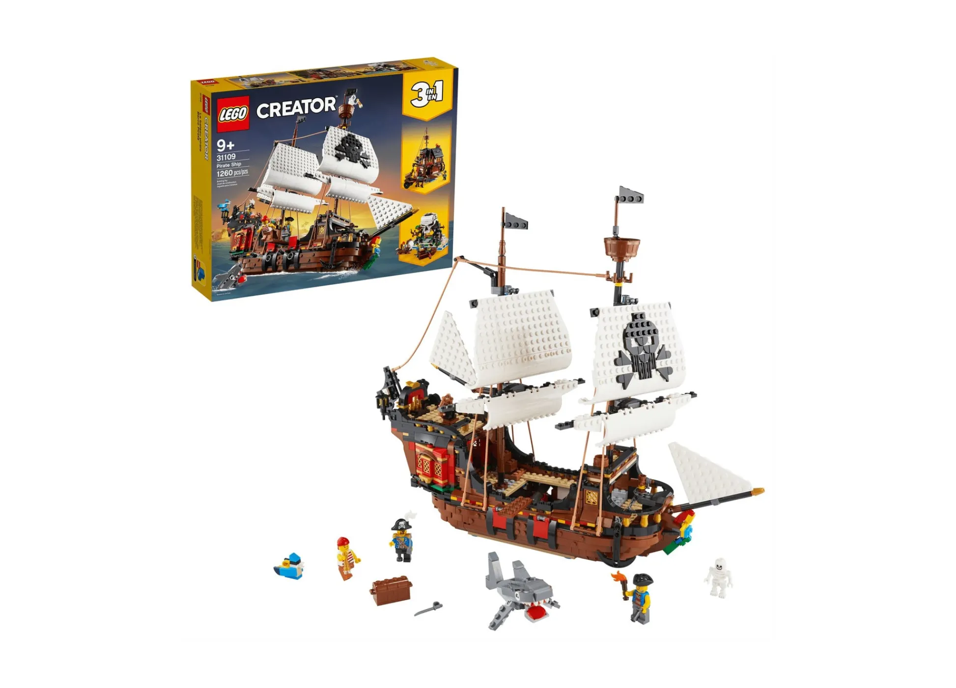 ToyHouse LEGO Creator 3in1 Pirate Ship Adventure Building Kit - 1260 Pieces* Lego Creator|Lego Shop