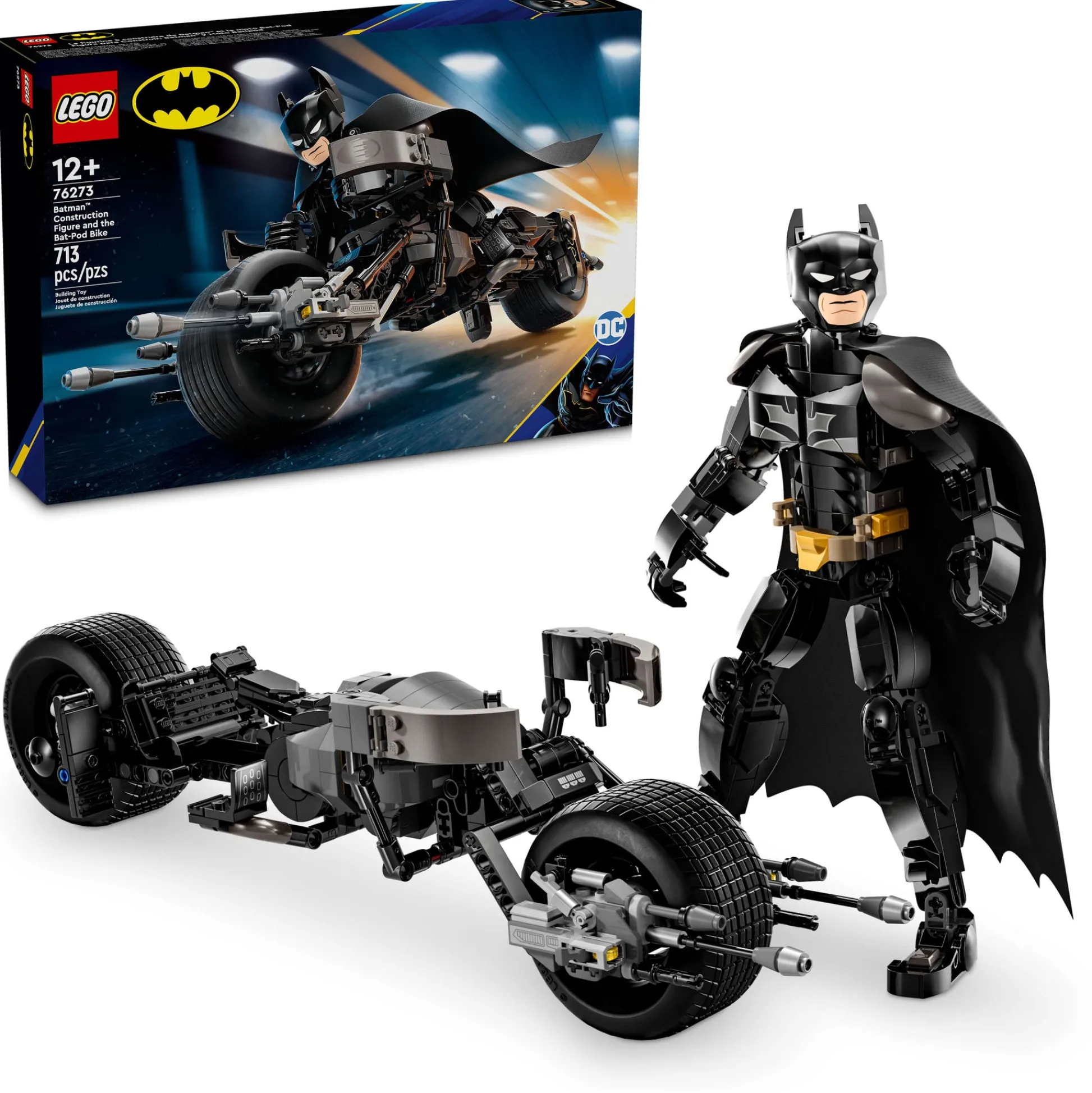 ToyHouse LEGO DC Batman: Dark Knight & Bat-Pod Bike Building Set 76273 - 713 Pieces* Lego Dc Super Heroes|Lego Shop