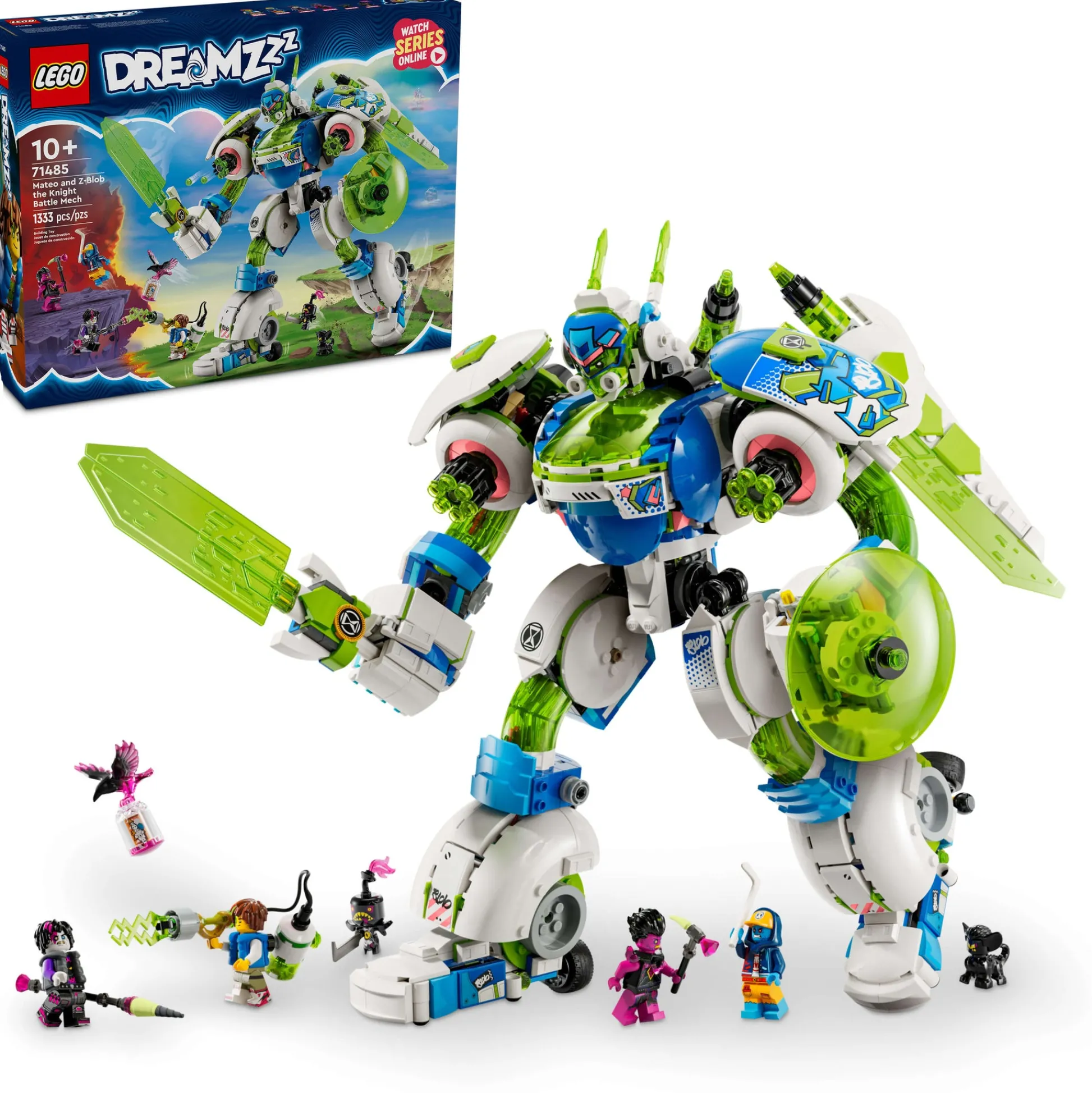 ToyHouse LEGO DREAMZzz™ Mateo and Z-Blob Knight Mech Transformation Set - 1333 Pieces* Lego Dreamzzz|Lego Shop