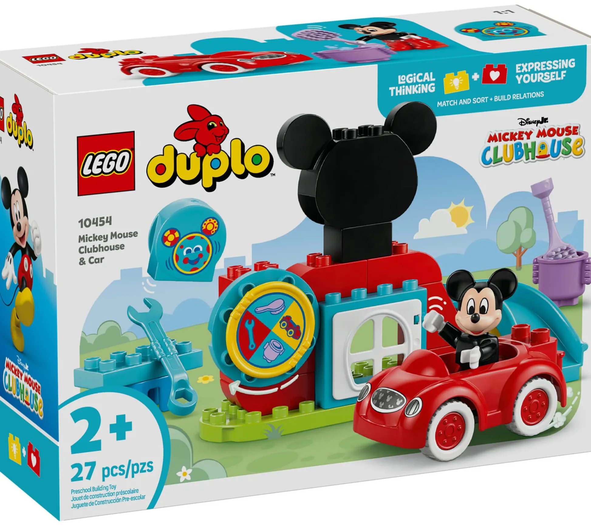 ToyHouse LEGO DUPLO Disney Mickey Mouse Clubhouse & Car Building Kit 10454* Lego Duplo|Lego Shop