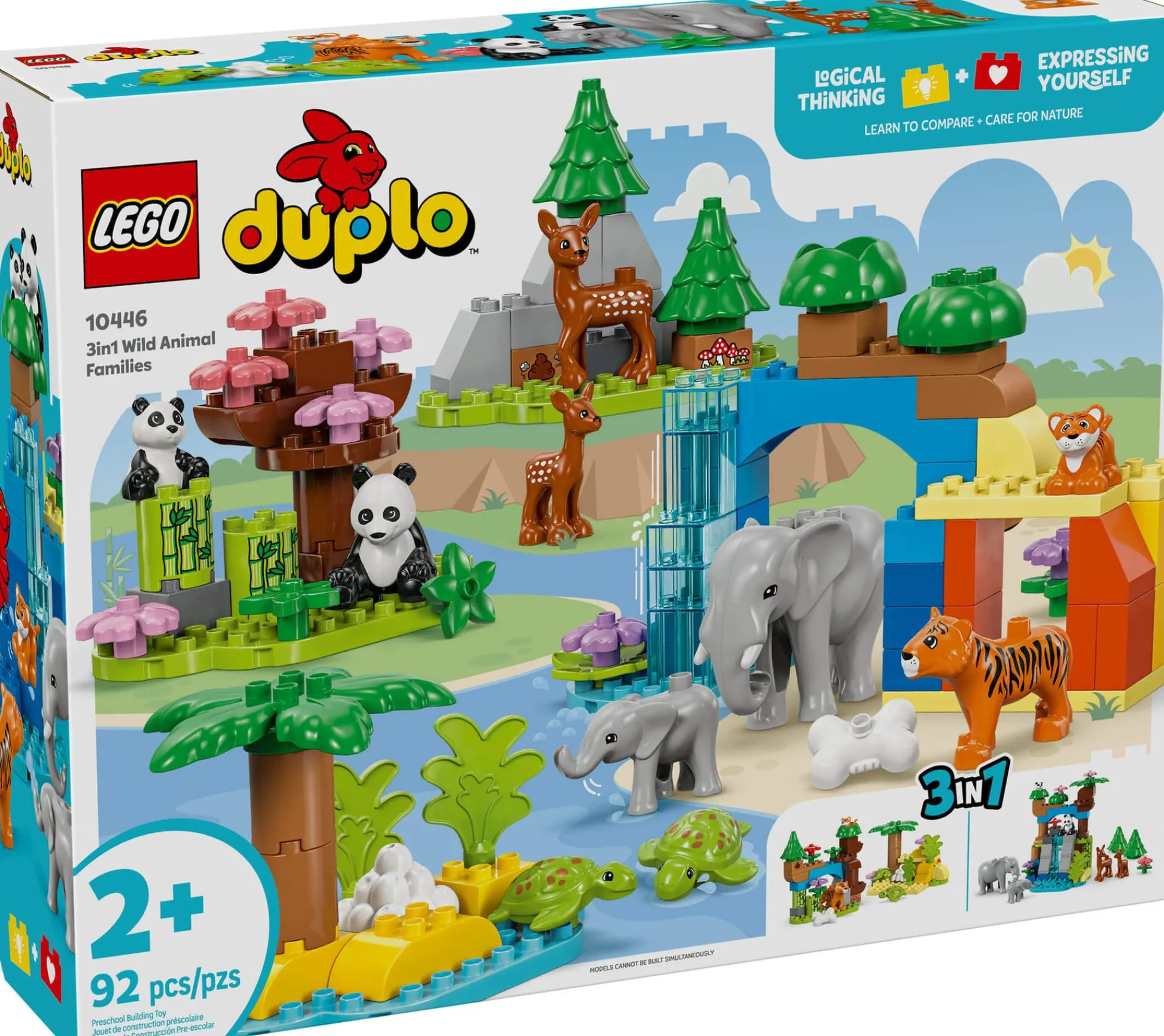 ToyHouse LEGO DUPLO Town Wild Animal Families Set - 92 Pieces Learning Toy 10446* Lego Duplo|Lego Shop