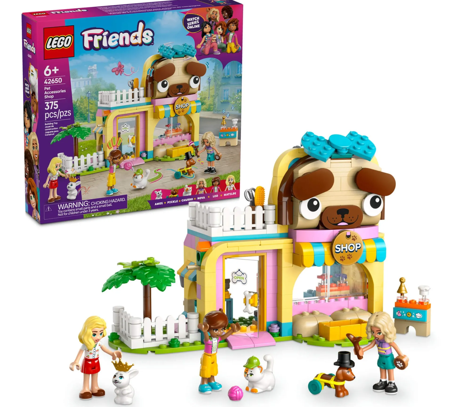 ToyHouse LEGO® Friends 375-Piece Pet Accessories Shop Toy Building Playset 42650* Lego Friends|Lego Shop