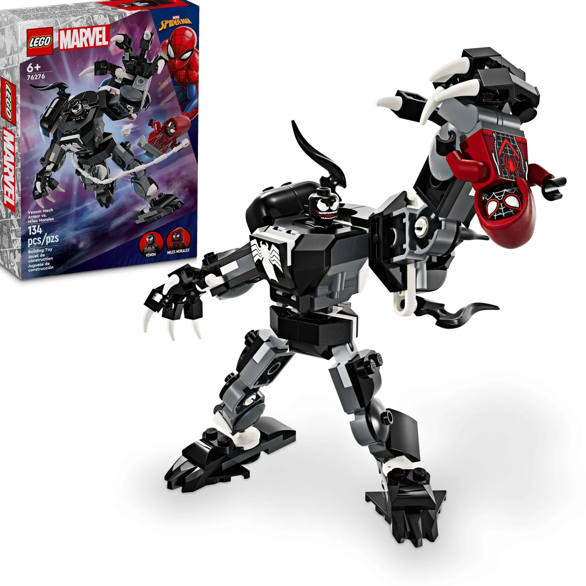 ToyHouse LEGO Marvel Venom Mech Armor vs. Miles Morales 76276 Building Kit* Lego Marvel|Lego Shop