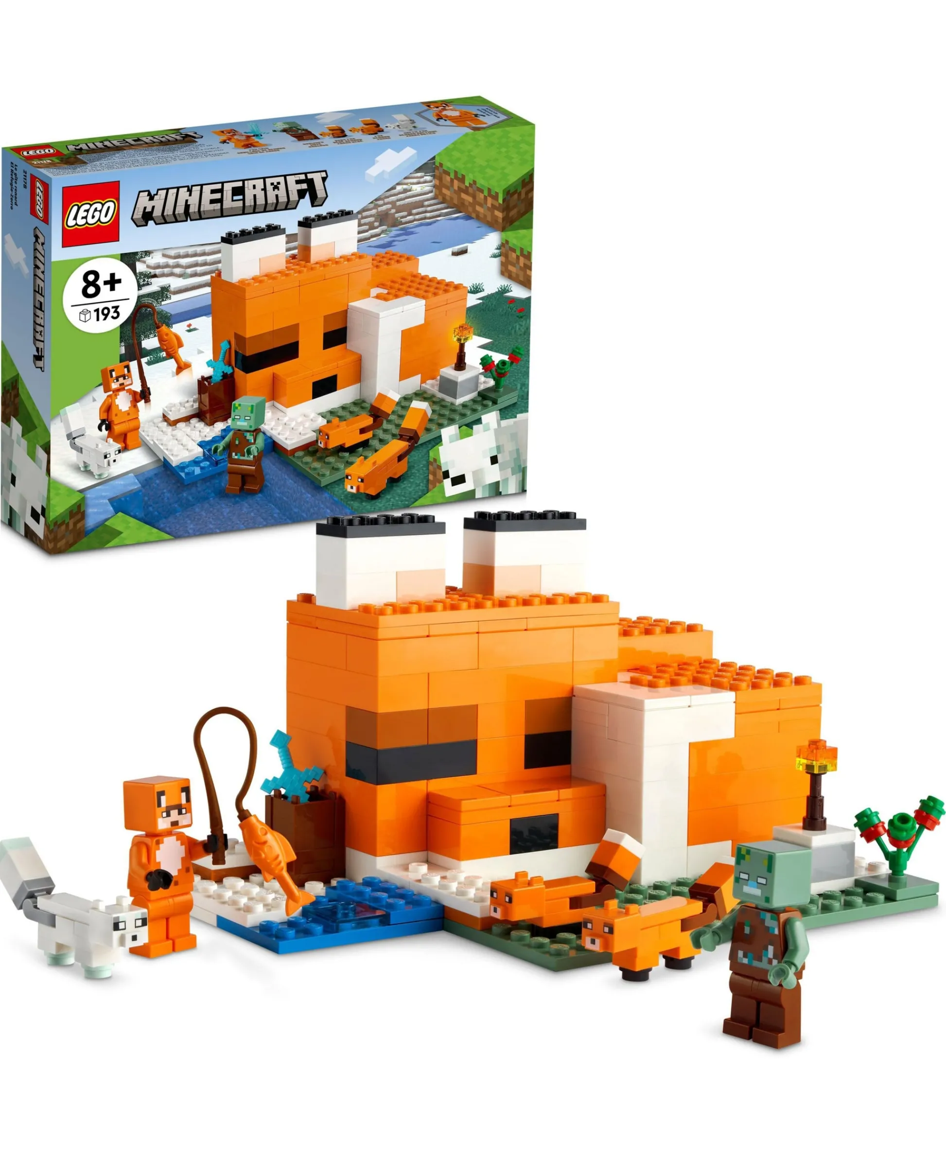 ToyHouse LEGO Minecraft The Fox Lodge 21178 Building Kit - 193 Pieces* Lego Shop