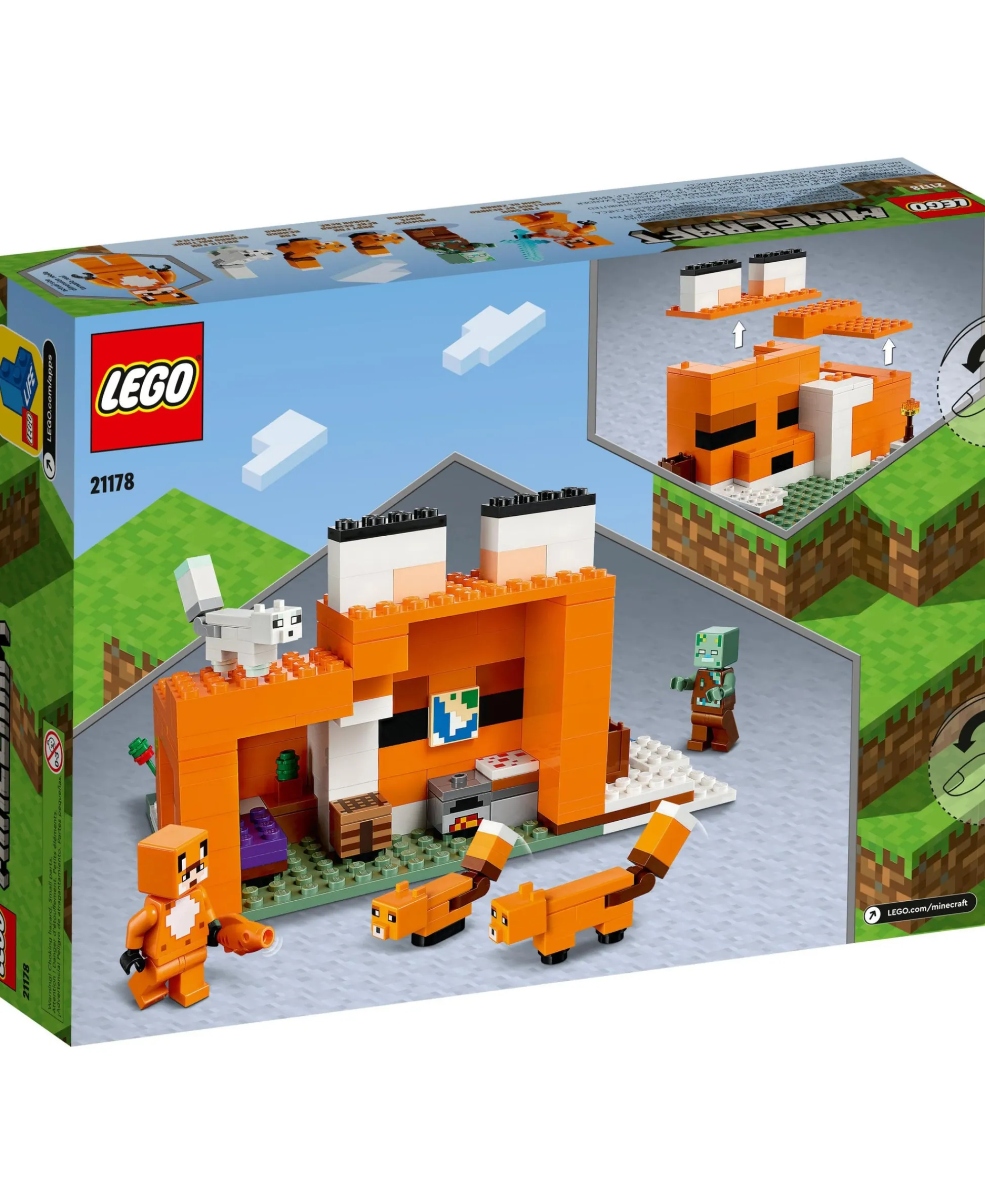ToyHouse LEGO Minecraft The Fox Lodge 21178 Building Kit - 193 Pieces* Lego Shop