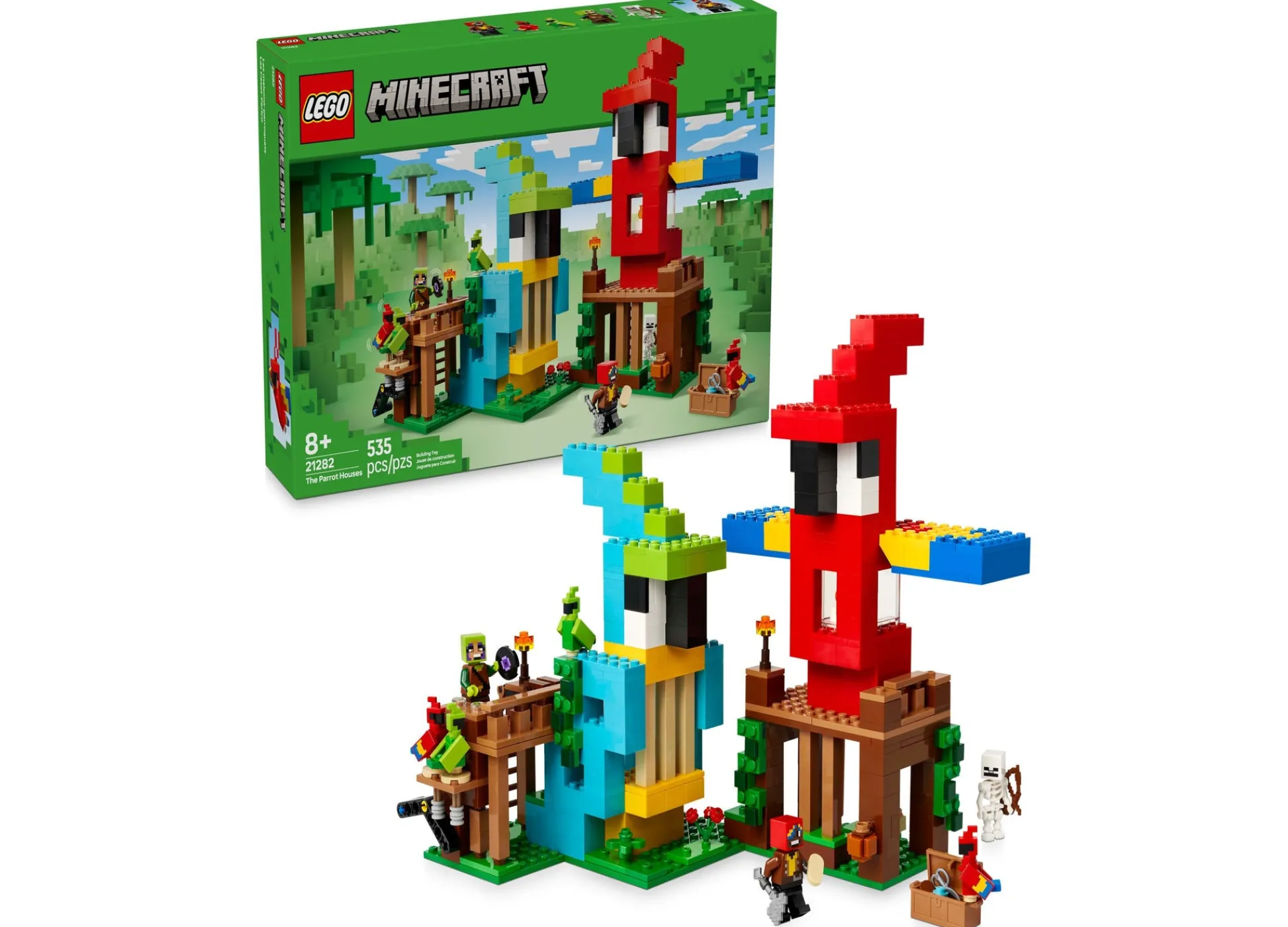 Macy's - Supplier LEGO Minecraft The Parrot Houses Interactive Building Set 21282 - 535 Pieces* Lego Shop