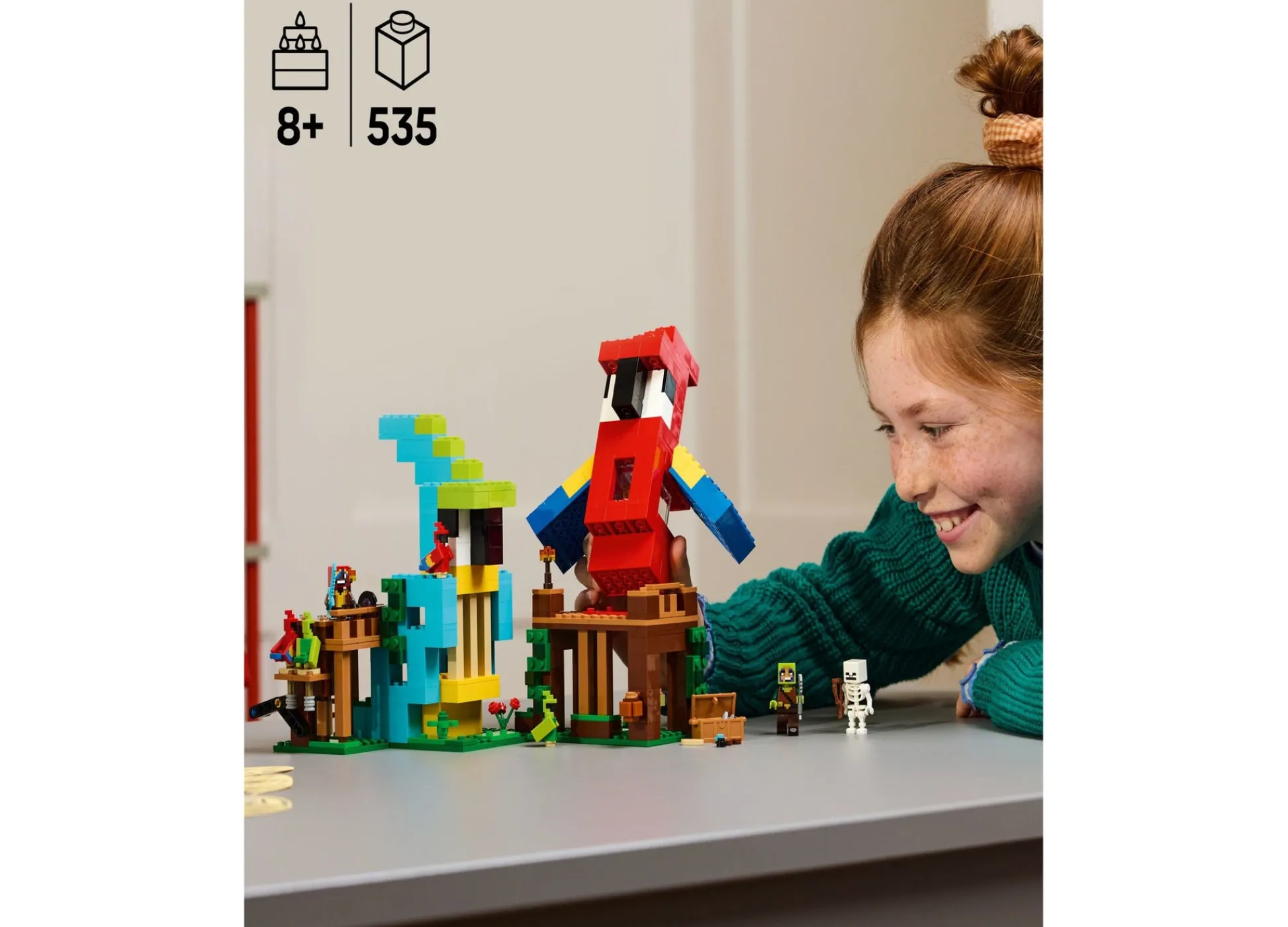 Macy's - Supplier LEGO Minecraft The Parrot Houses Interactive Building Set 21282 - 535 Pieces* Lego Shop