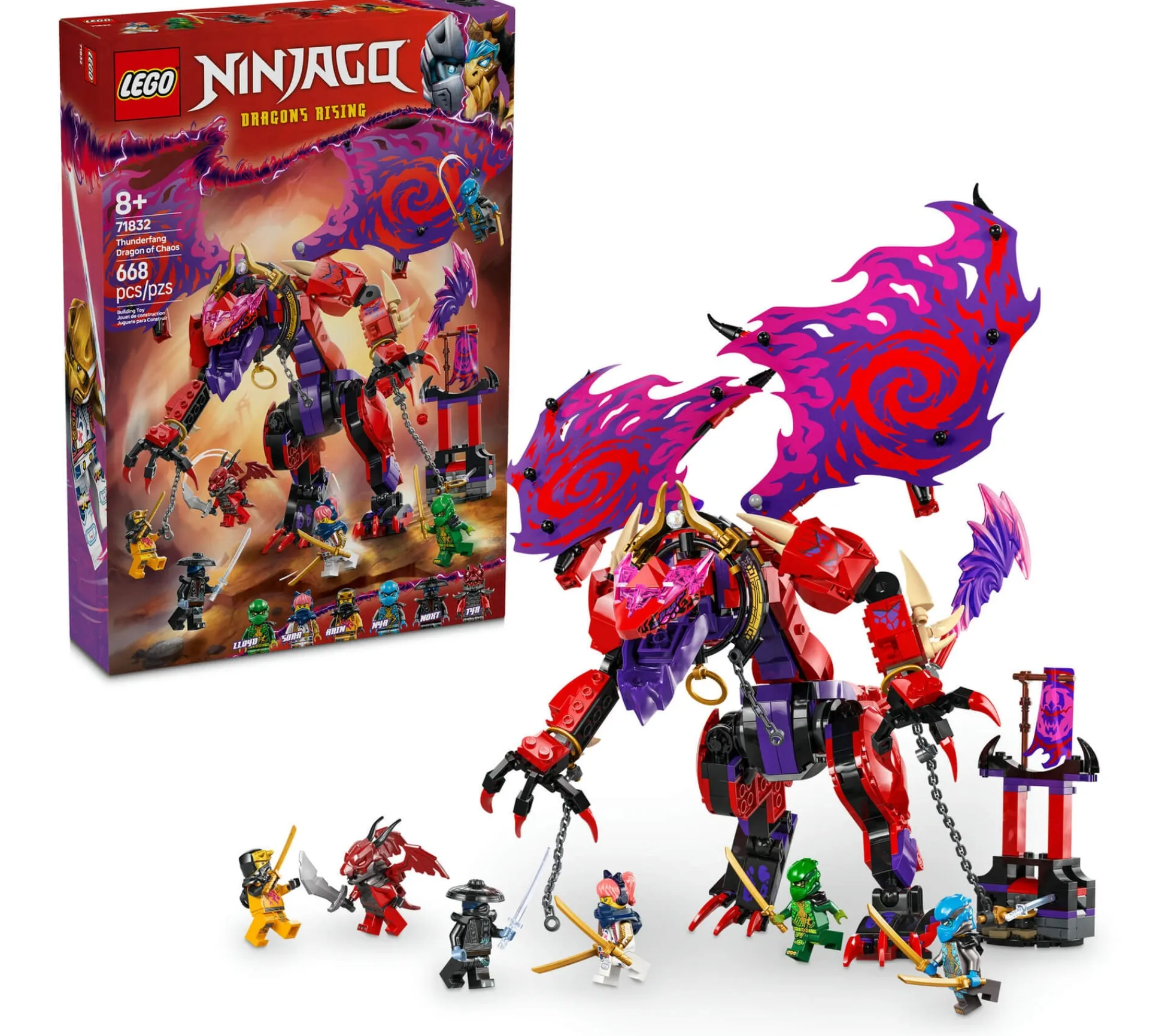 ToyHouse LEGO NINJAGO Thunderfang Dragon of Chaos Ninja Toy Set - 668 Pieces* Lego Ninjago|Lego Shop