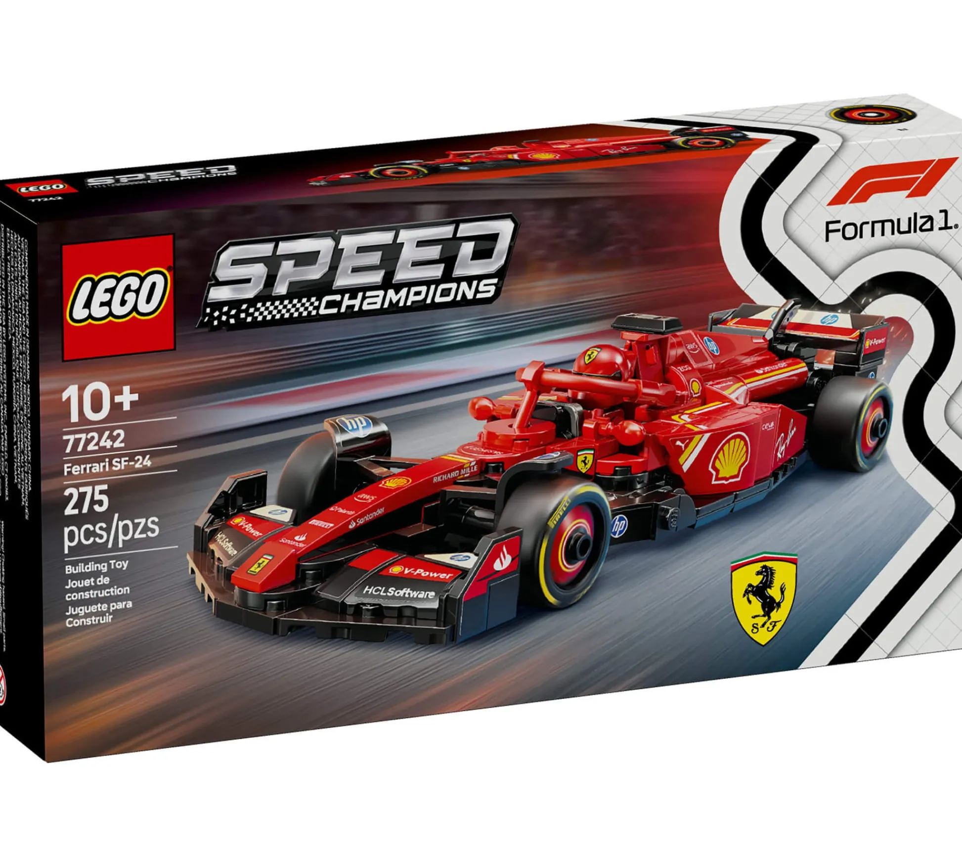 ToyHouse LEGO Speed Champions Ferrari SF-24 F1 Race Car Driver Set 77242 - 275 Pieces* Lego Speed Champions|Lego Shop