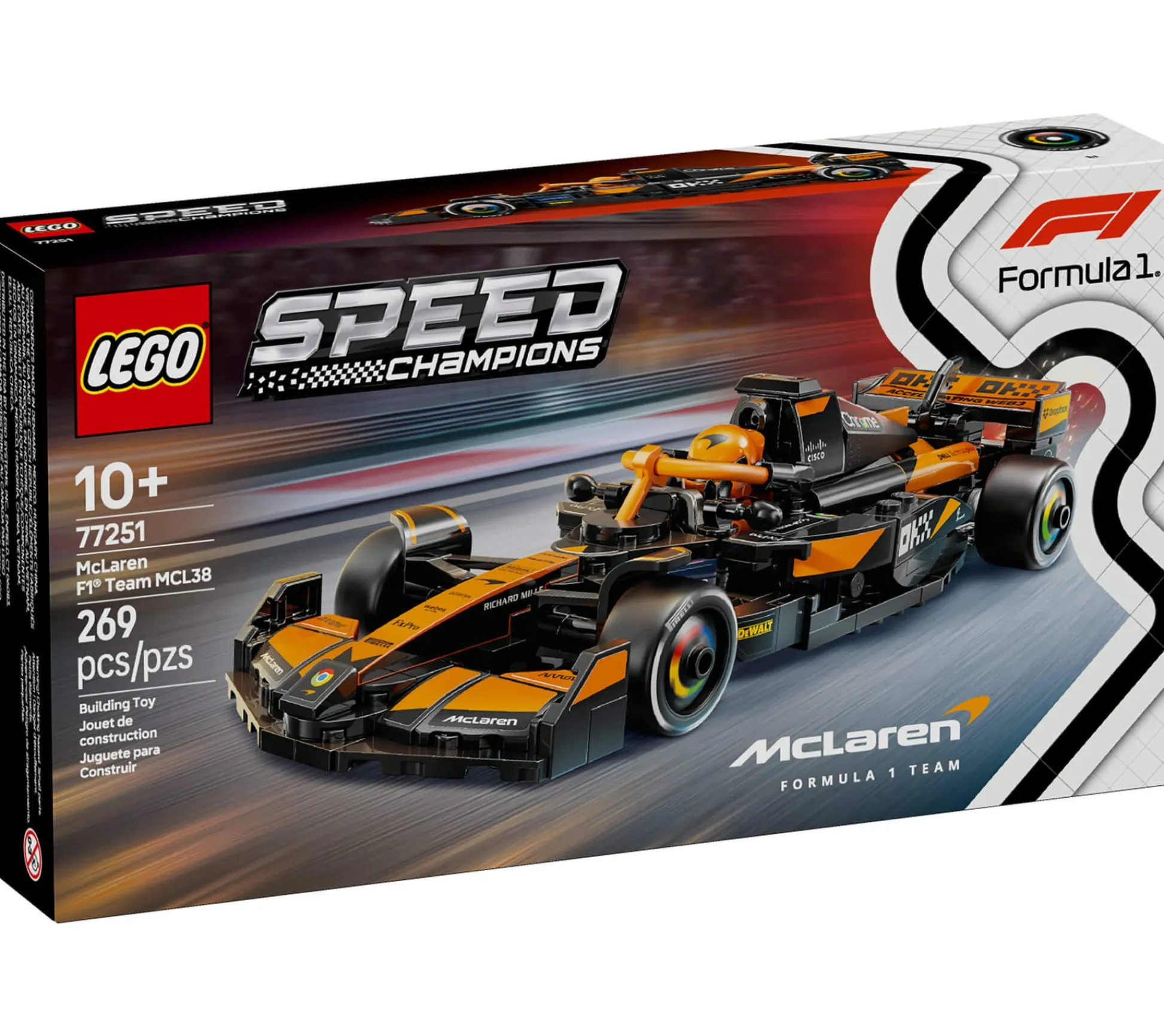 ToyHouse LEGO Speed Champions McLaren F1 Team MCL38 Race Car 269-Piece Set* Lego Speed Champions|Lego Shop