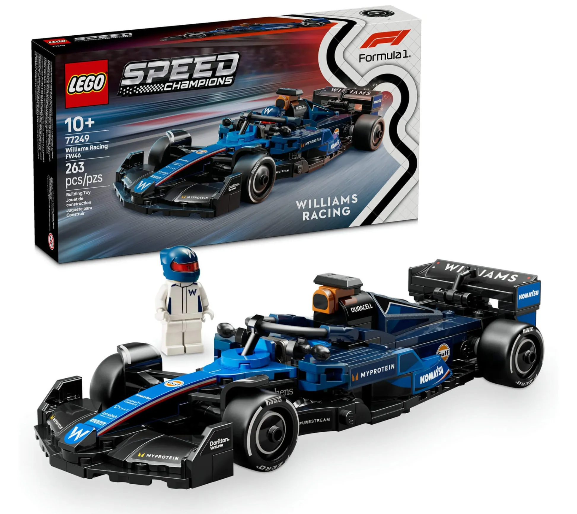 ToyHouse LEGO Speed Champions Williams Racing FW46 F1 Race Car Set - 263 Pieces* Lego Speed Champions|Lego Shop