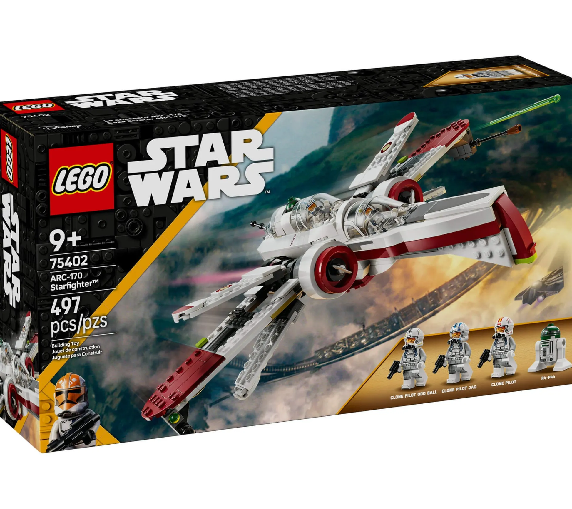 ToyHouse LEGO Star Wars ARC-170 Starfighter Building Kit for Kids 75402, 497 Pieces* Lego Star Wars|Lego Shop