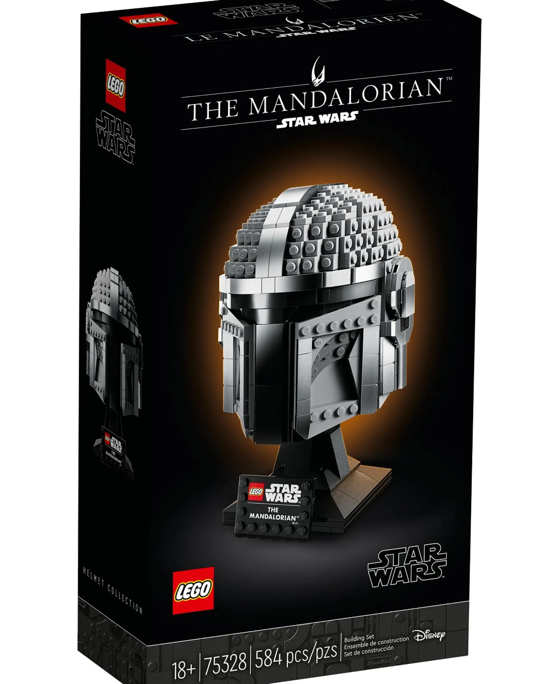 ToyHouse LEGO Star Wars The Mandalorian Helmet 18 cm Collectible Building Kit* Lego Star Wars|Lego Shop