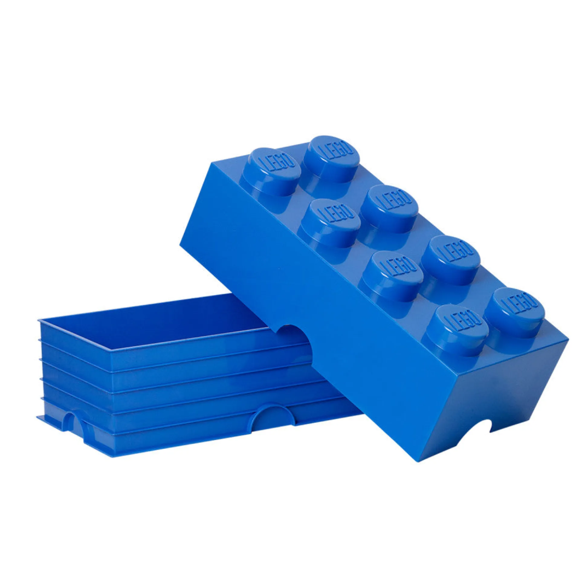 Flat River Group LEGO Storage Brick 8 - Bright Blue Stackable Organizer* Lego Shop|Tables, Storage & Accessories