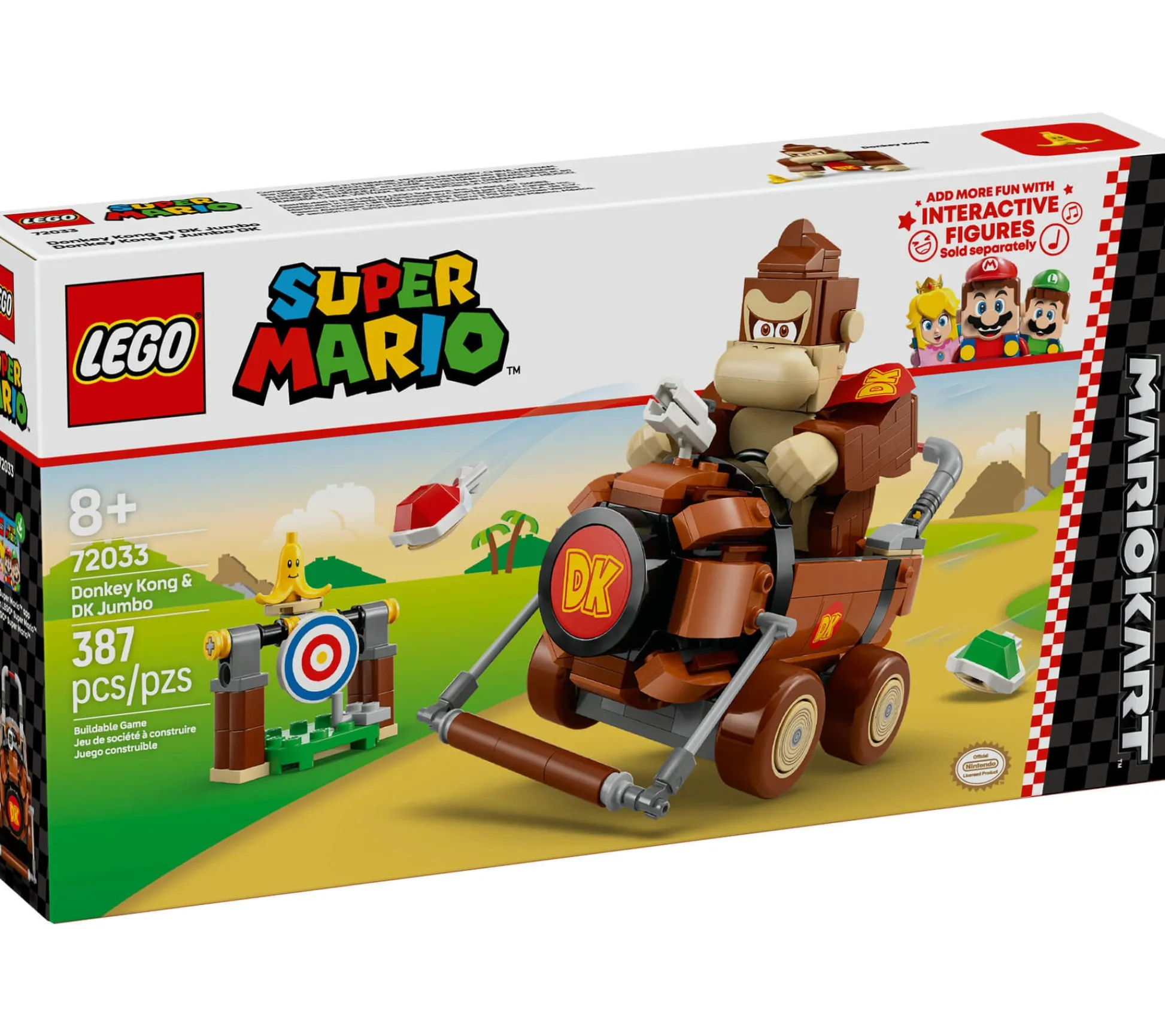 ToyHouse LEGO Super Mario: Mario Kart Donkey Kong & DK Jumbo 387-Piece Racing Set* Lego Super Mario|Lego Shop