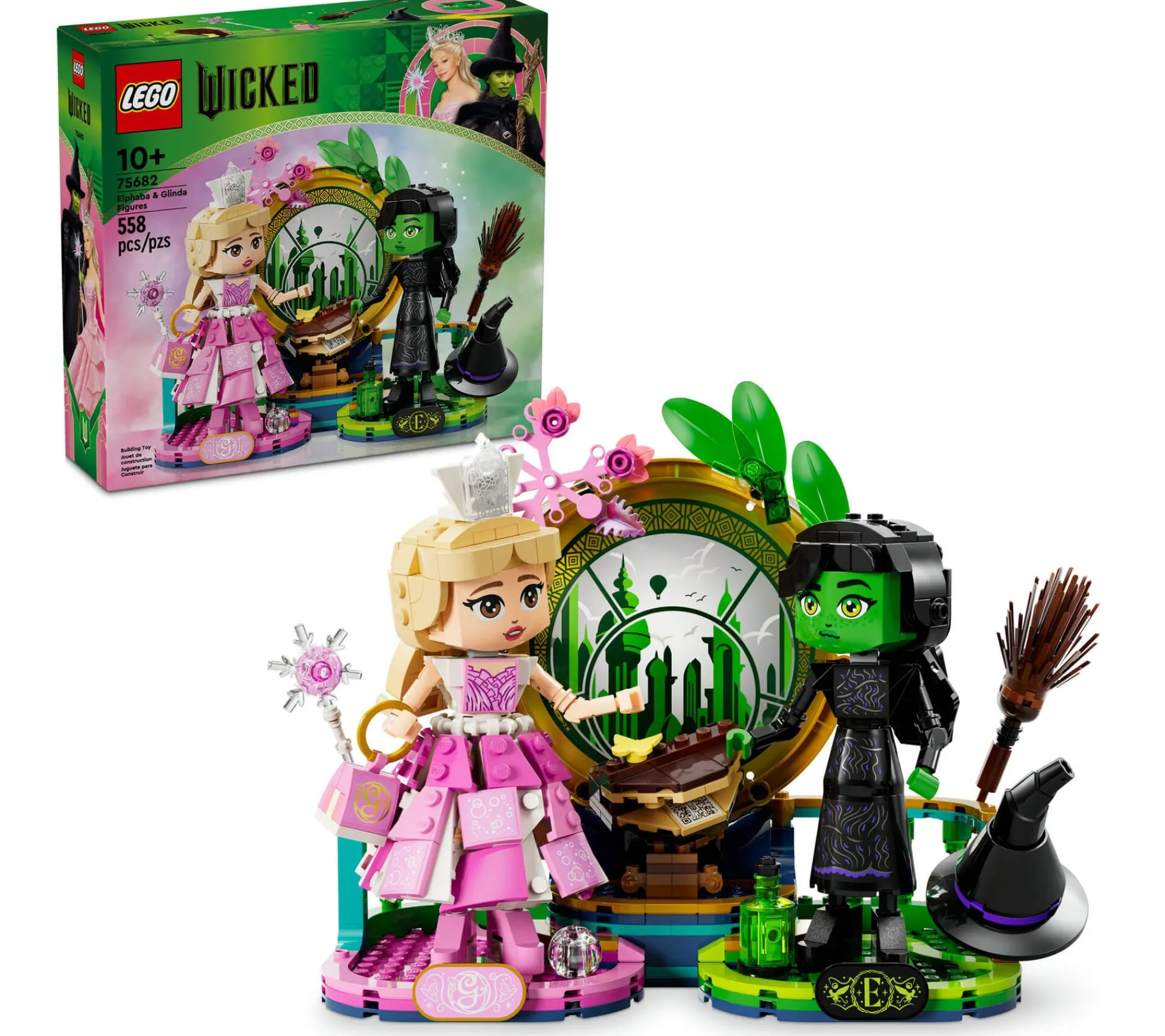 ToyHouse LEGO® Wicked Elphaba & Glinda Figures Fantasy Toy Construction Playset 75682* Lego Disney|Lego Shop