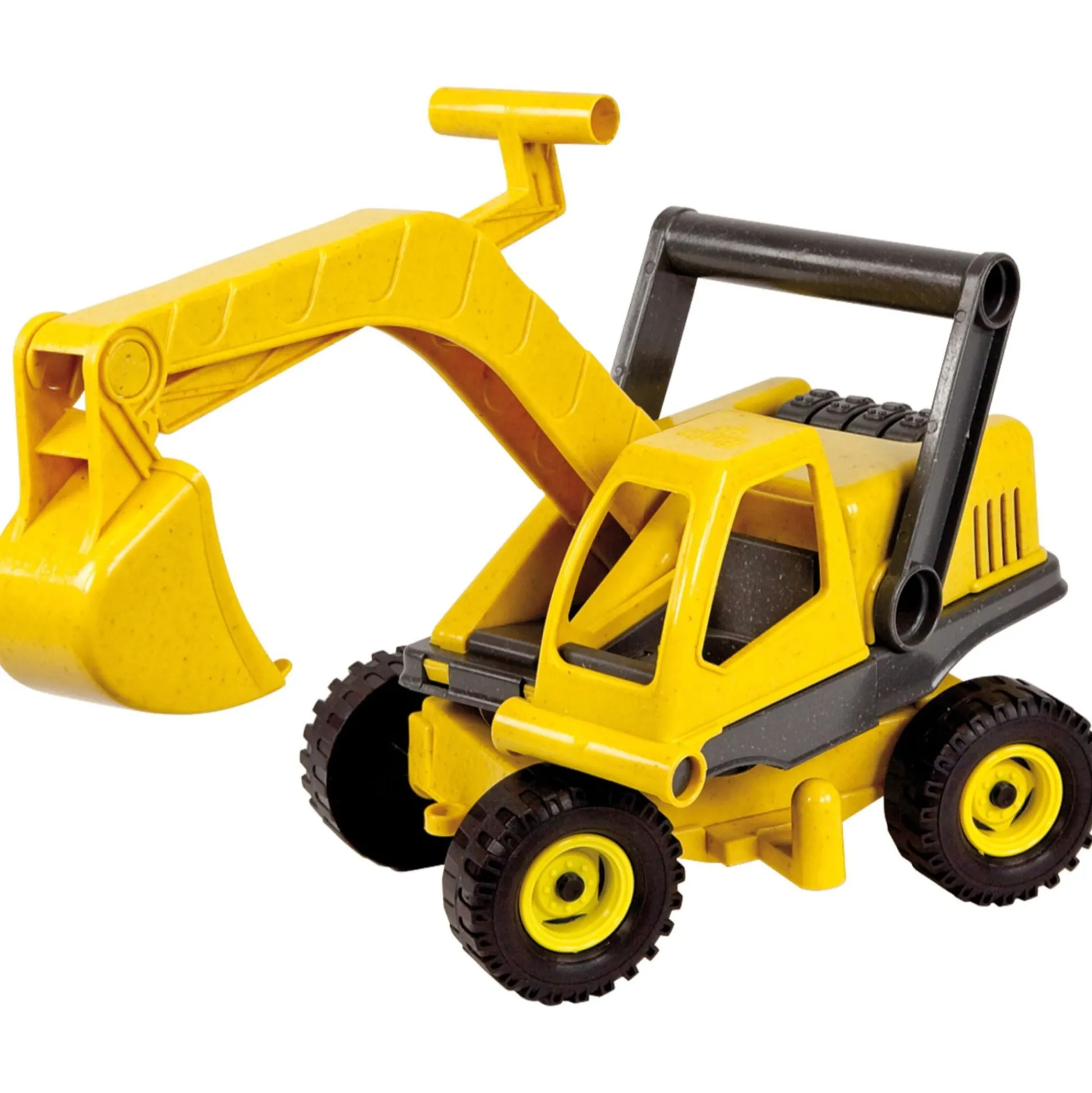 The Distribution Solutions Lena Eco Active Yellow Excavator Truck - Biodegradable, BPA-Free Toy* Preschool Education Toys & Activities|Preschool Vehicles