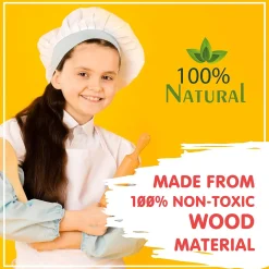 Flat River Group LEO & FRIENDS 2-In-1 Wooden Mini Kitchen Playset - 15pcs* Kitchens & Play Food|Dress Up
