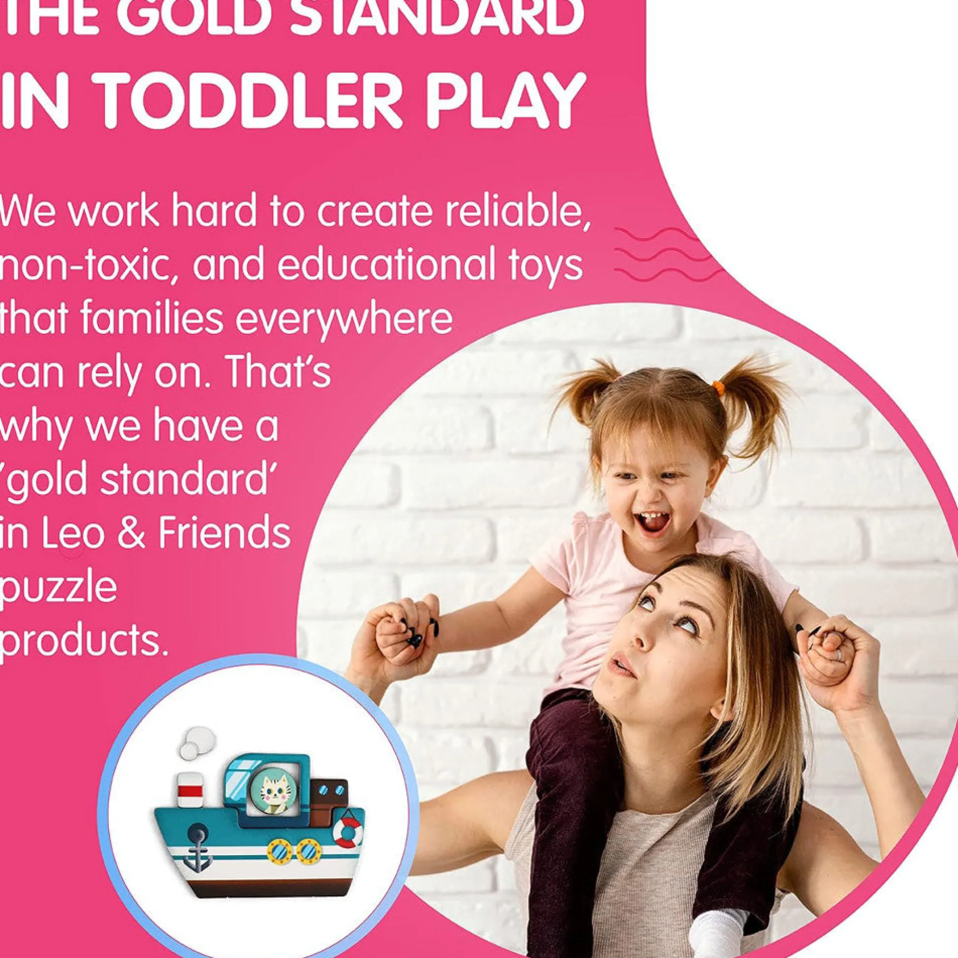 Flat River Group LEO & FRIENDS Magnetic Transportation Playset - Colorful 71-Piece Learning Toy* Preschool Education Toys & Activities|Preschool Vehicles