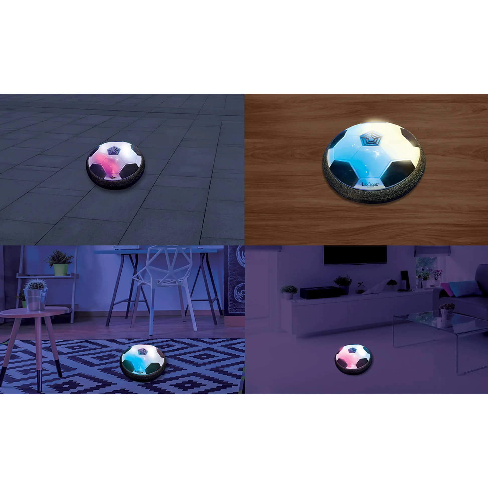 Lexibook AeroFoot Rechargeable Hover Soccer Game with LED Lights* Toy Sports