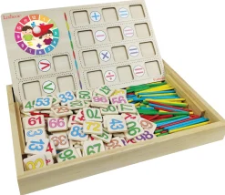 Lexibook Bio Toys Math School - Educational Wooden Activity Set* Math Toys|Math, Counting & Time