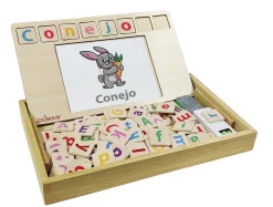 Lexibook Bio Toys Word School - Bilingual Learning Set in English and Spanish* Preschool Education Toys & Activities