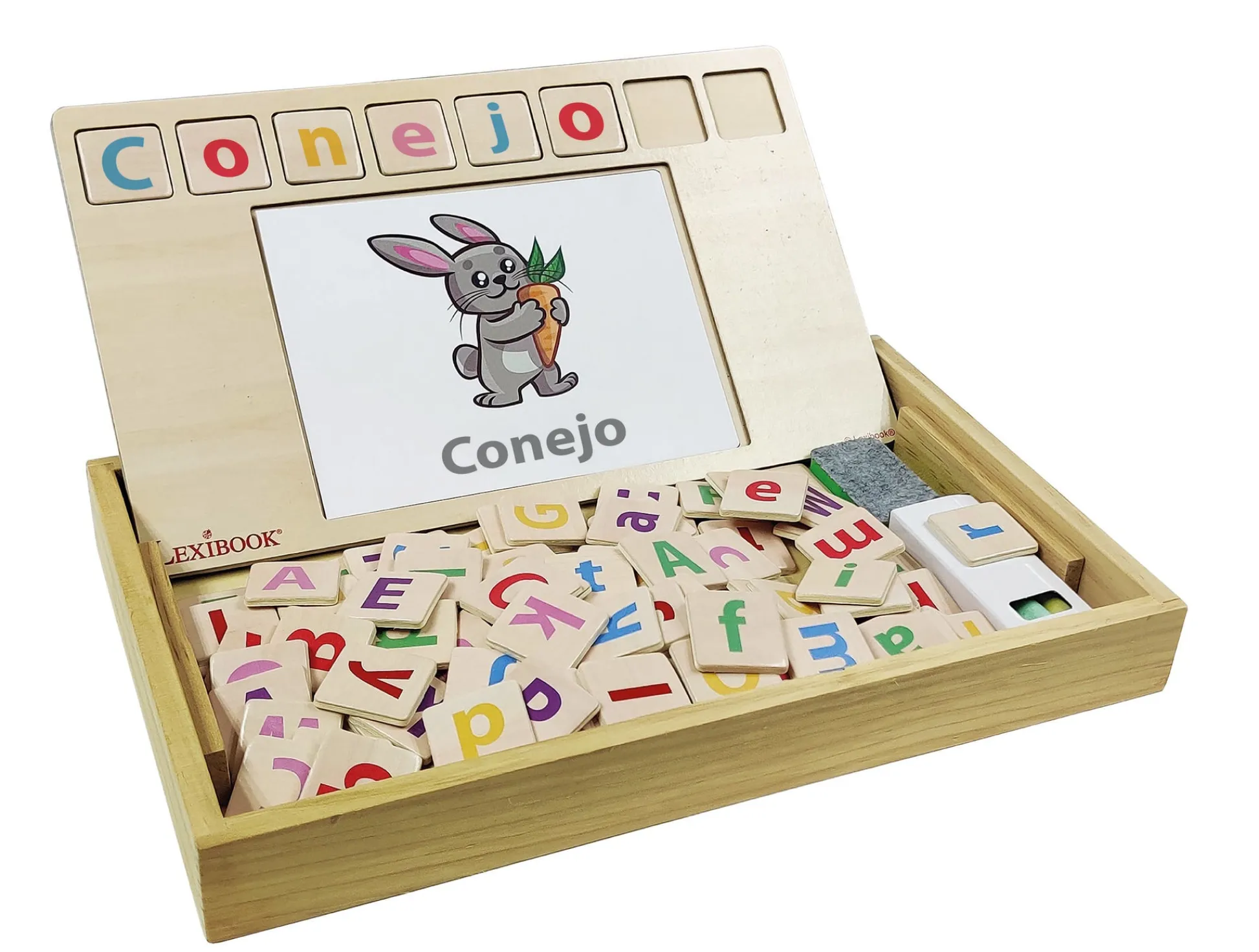 Lexibook Bio Toys Word School - Bilingual Learning Set in English and Spanish* Preschool Education Toys & Activities