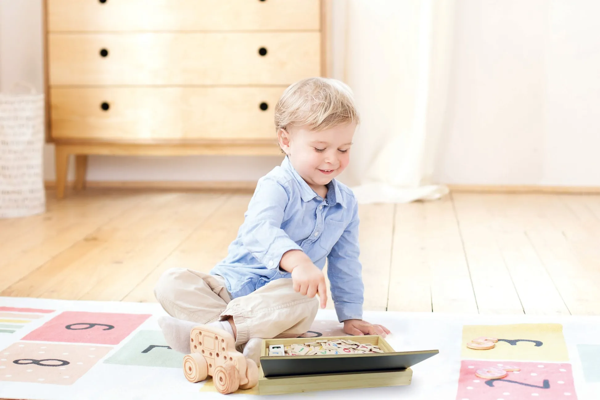 Lexibook Bio Toys Word School - Bilingual Learning Set in English and Spanish* Preschool Education Toys & Activities