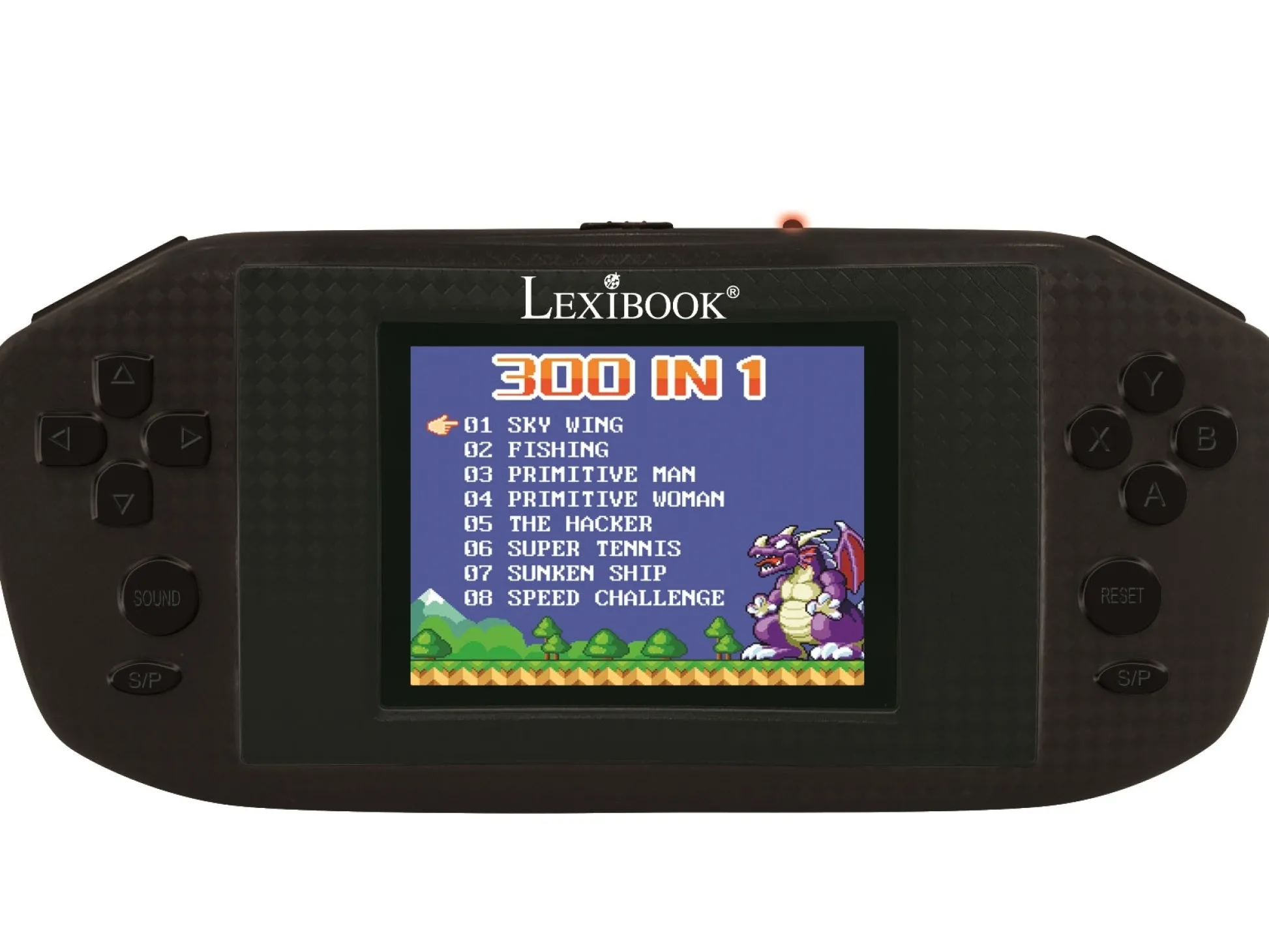 Lexibook Compact Power Arcade Handheld Gaming Console, 300 Games, Black* Electronics