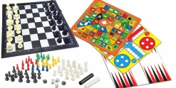 Lexibook 8-in-1 Magnetic Board Games Set for Multiplayer Fun* Board Games|Role-Playing Games